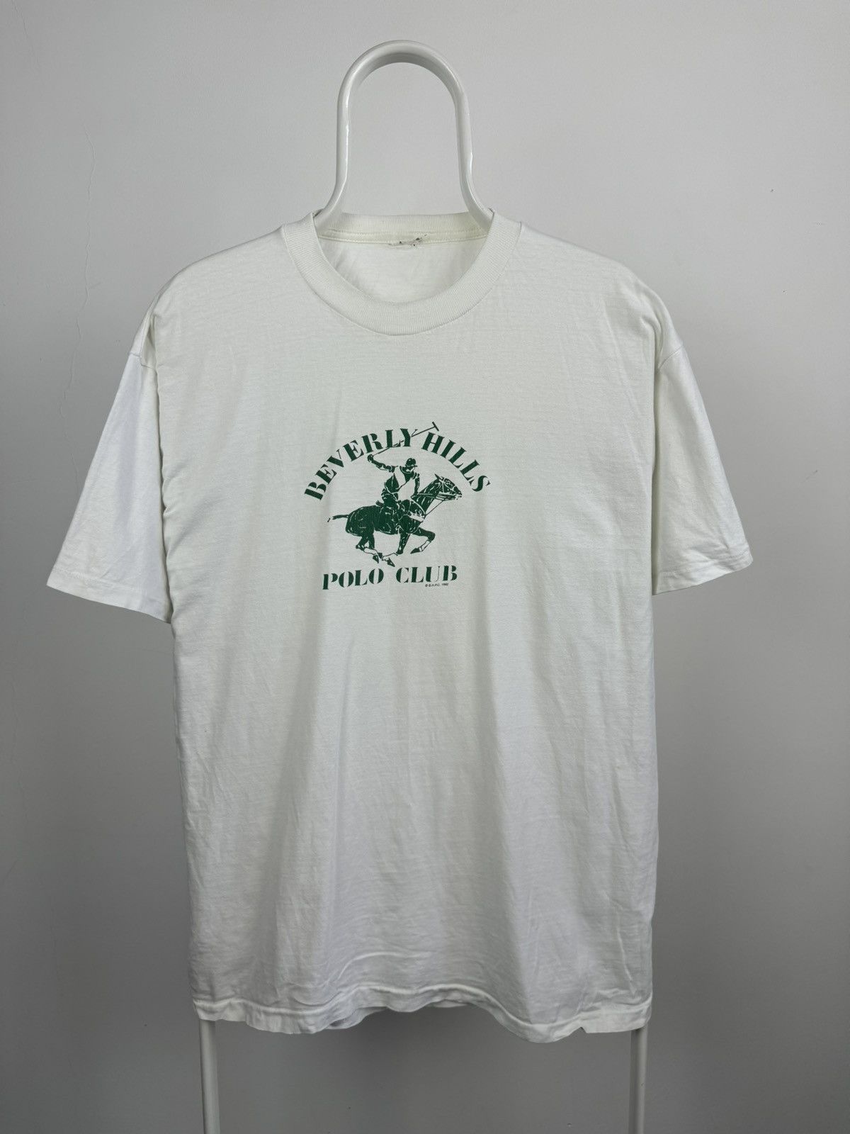 Vintage Vintage 1982 Beverly Hills Polo Club Big Logo Tee Size US M / EU 48-50 / 2 - 1 Thumbnail