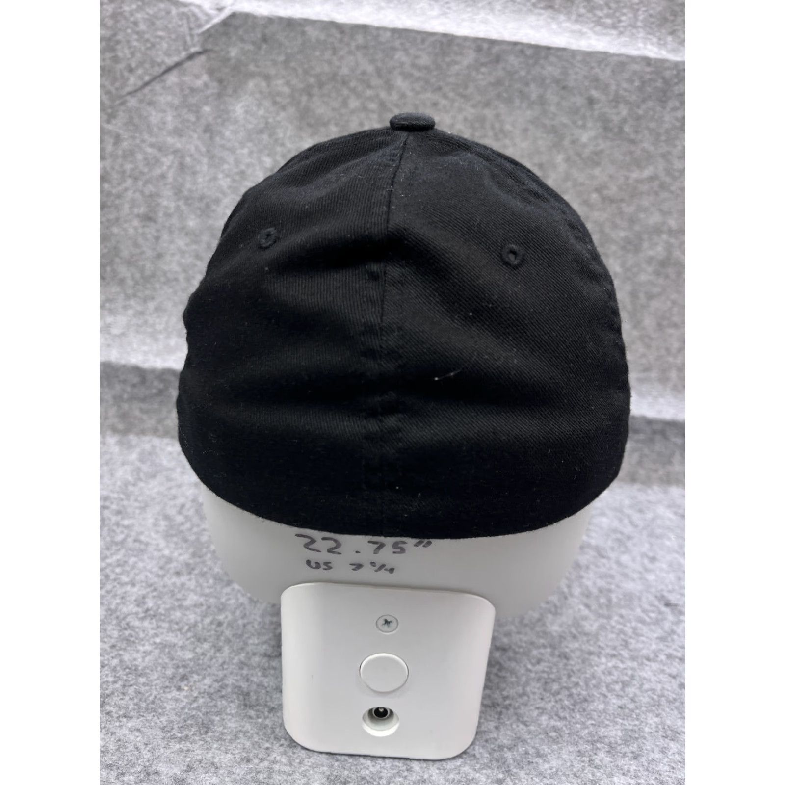 Vintage Yupoong Hat Adult One Size Black Poly Cotton Spandex Strap Back Sports Size ONE SIZE - 6 Thumbnail
