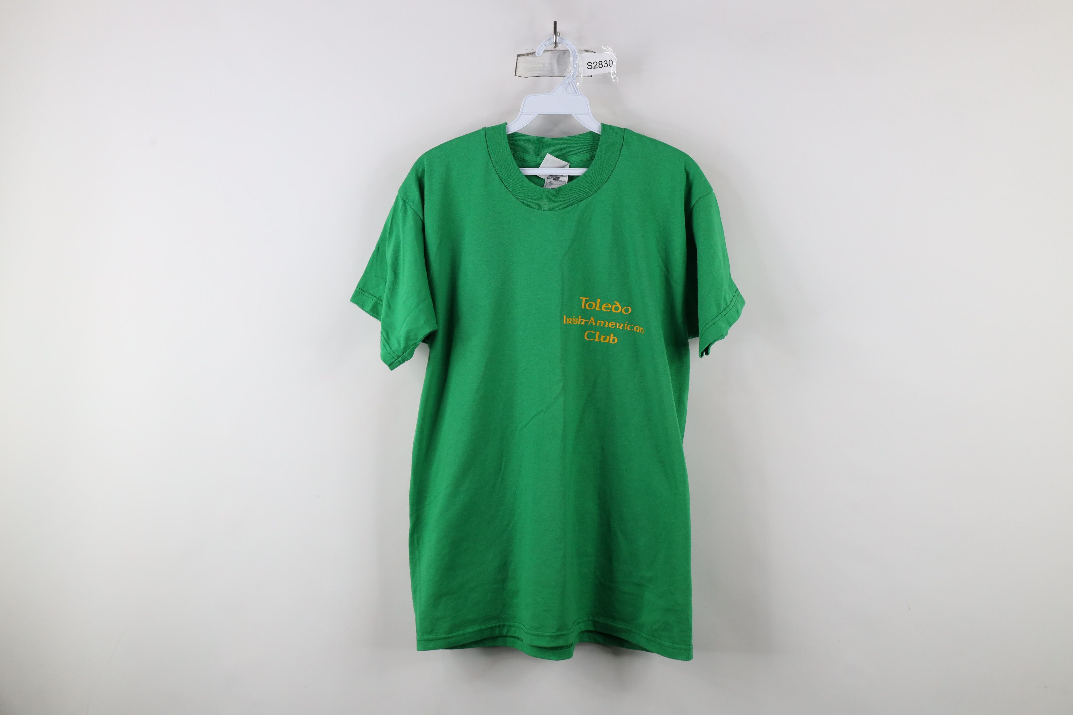 Vintage Vintage 90s Toledo Irish American Club Short Sleeve T-Shirt Size US L / EU 52-54 / 3 - 1 Thumbnail