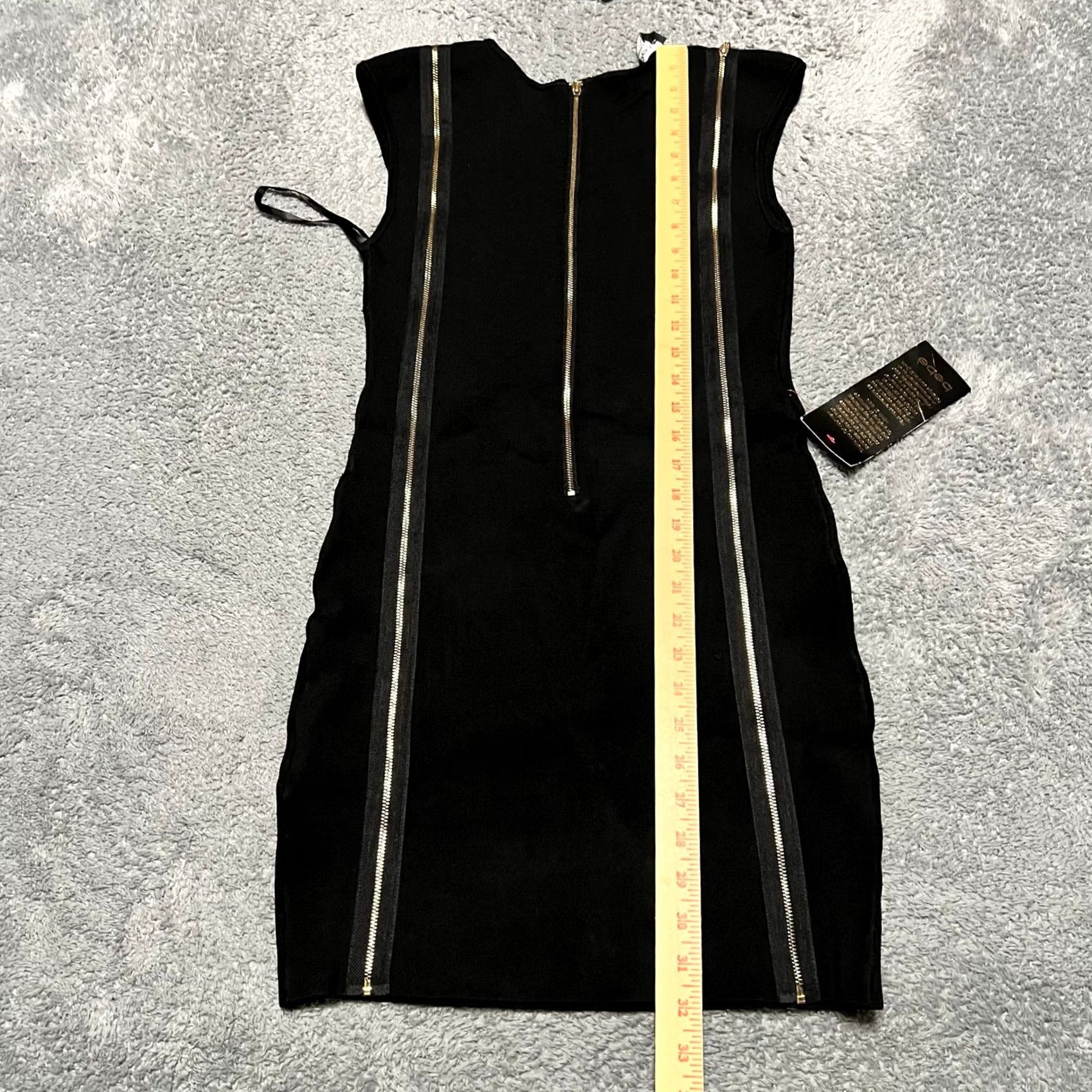 Bebe Bebe Dress Black Bandage Cold Shoulder Zipper Stretch Mini Dress Medium M Women Short Dress Ladies Size M / US 6-8 / IT 42-44 - 5 Thumbnail