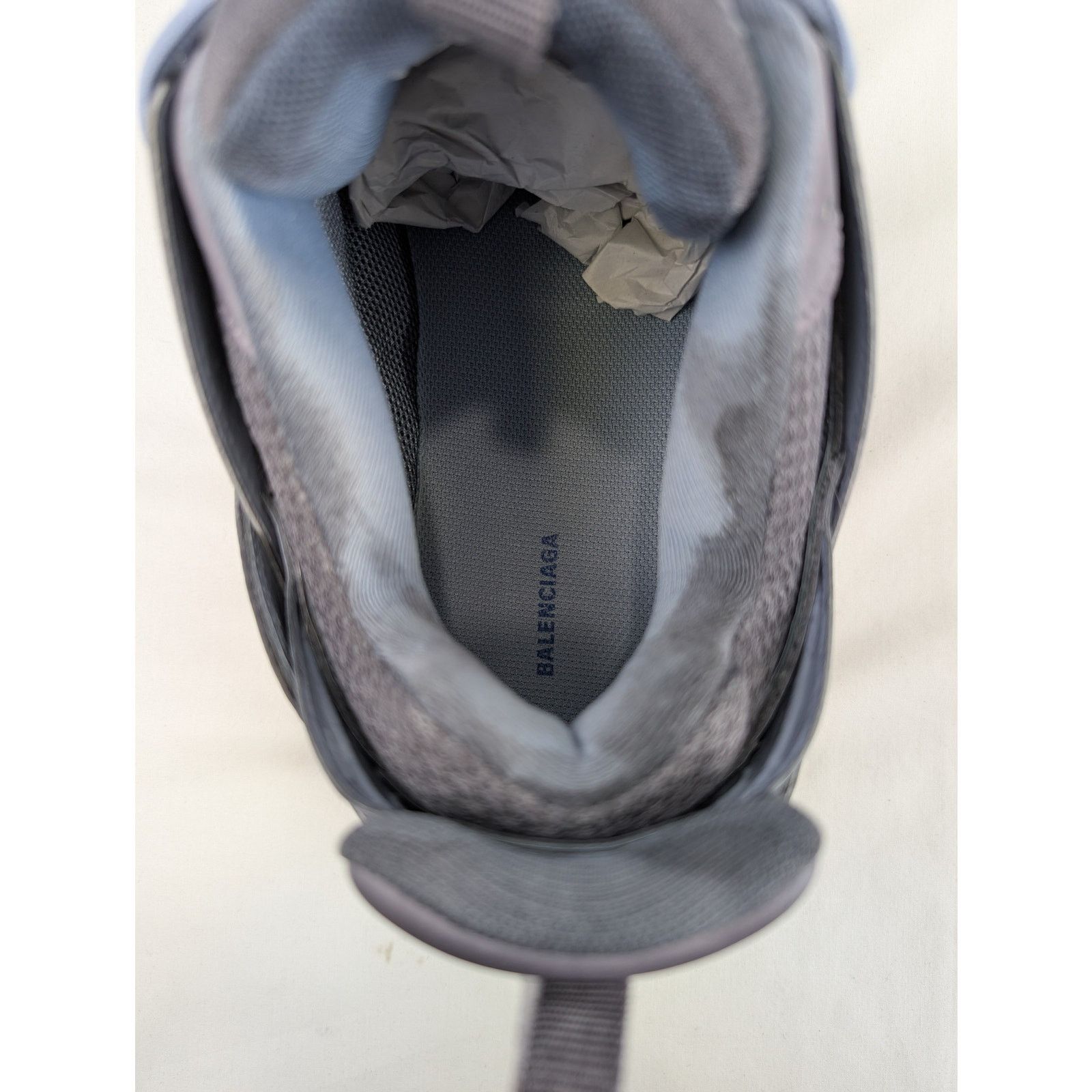 Balenciaga o1rshd1 Faded Mesh Rubber Track Sneakers in Multicolor Size US 12 / EU 45 - 18 Thumbnail