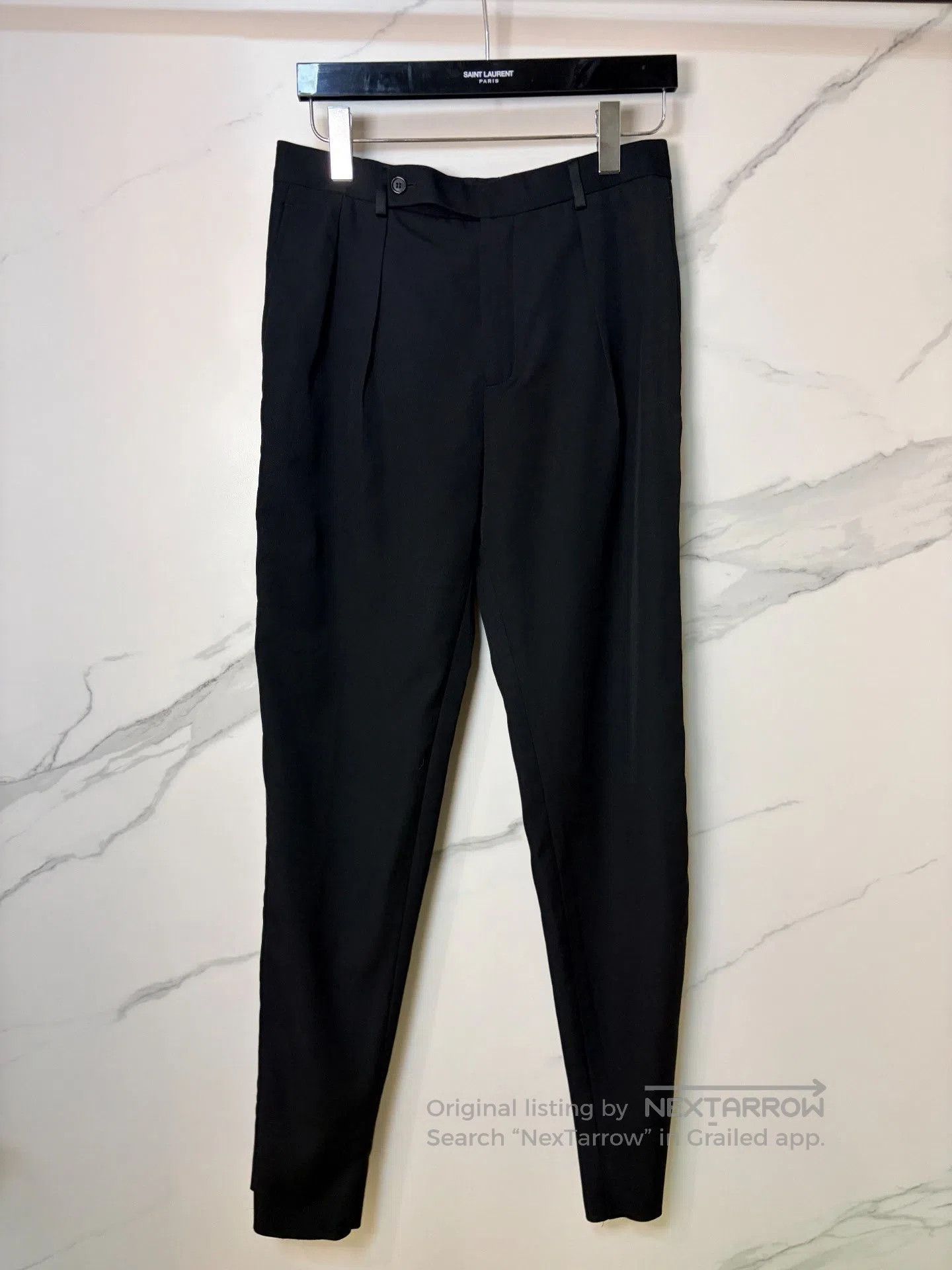Saint Laurent Paris Saint Laurent SLP 22AW Black Basic Trousers 46. Size US 30 / EU 46 - 1 Thumbnail