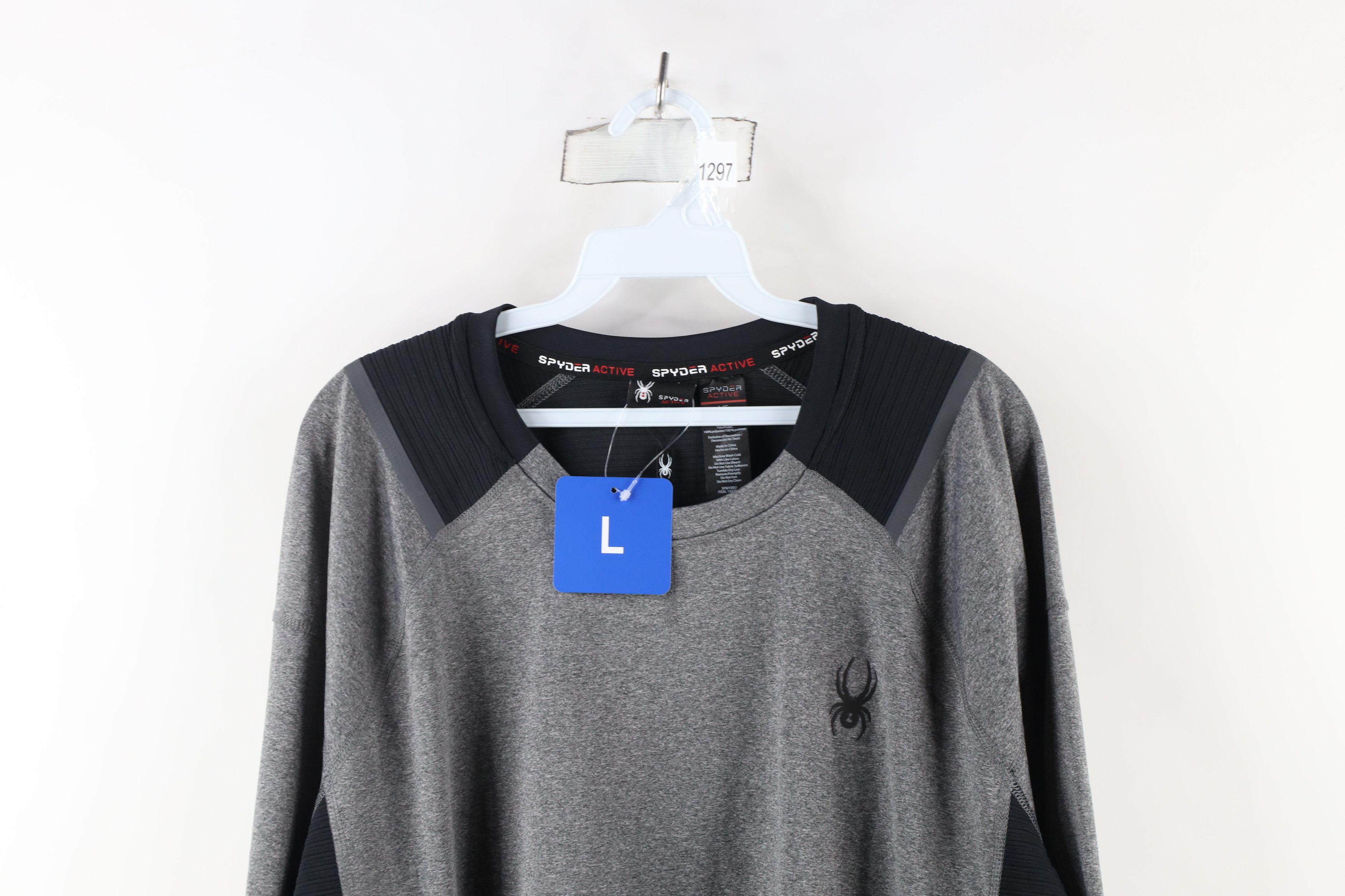 Spyder × Vintage New Spyder Active Performance Long Sleeve T-Shirt Gray Size US L / EU 52-54 / 3 - 2 Thumbnail