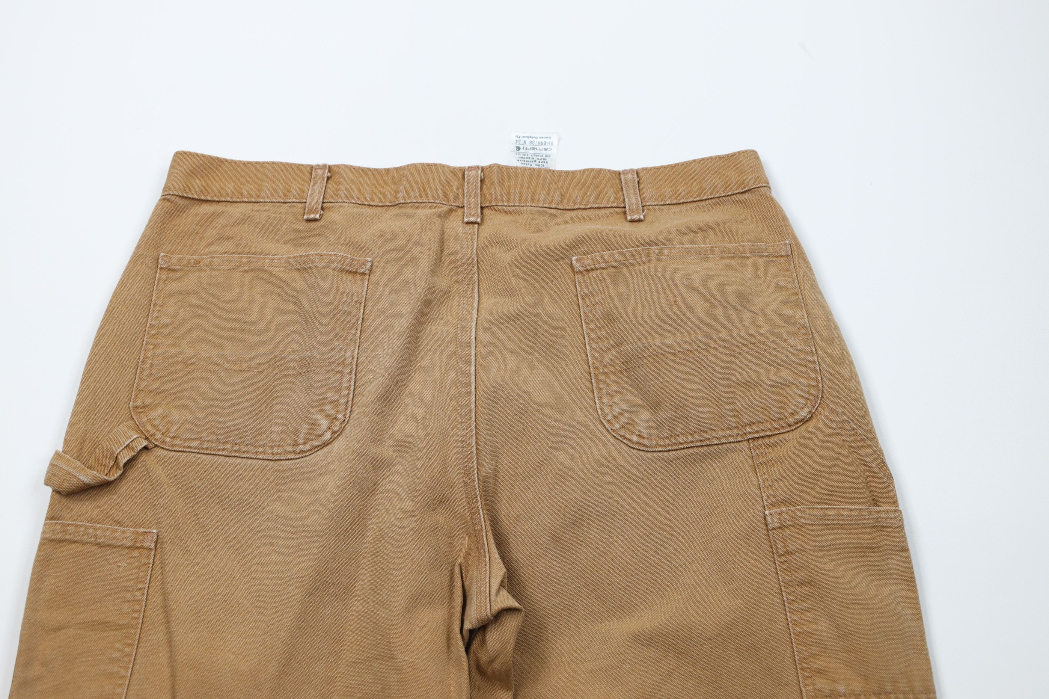Carhartt Vintage Y2K Carhartt Wide Leg Dungaree Pants Duck Brown Size US 38 / EU 54 - 11 Thumbnail