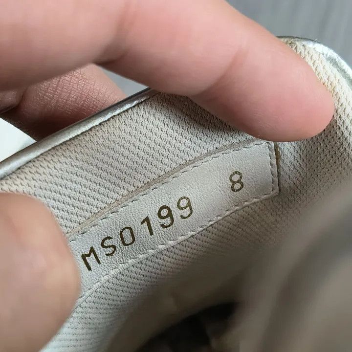 Louis Vuitton Louis Vuitton Silver Trim Leather Sneakers -2508 Size US 8.5 / EU 41-42 - 3 Thumbnail