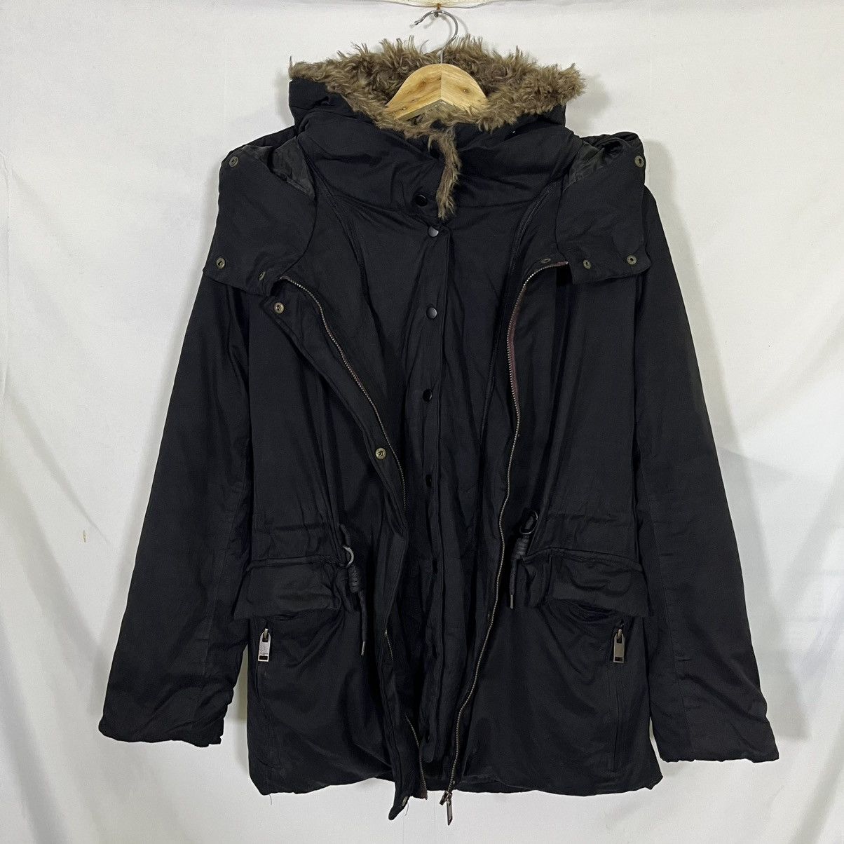 If Six Was Nine PULL AND BEAR FUR DOUBLE ZIPPER HOODED JACKET Size US M / EU 48-50 / 2 - 1 Thumbnail