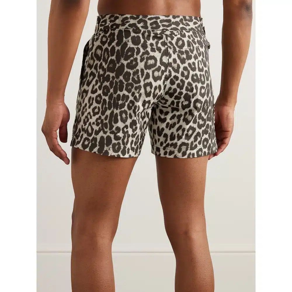 Tom Ford o1loc1c0525 BSS001 Snow Leopard Swimwear Short in Brown Size US 38 / EU 54 - 2 Thumbnail