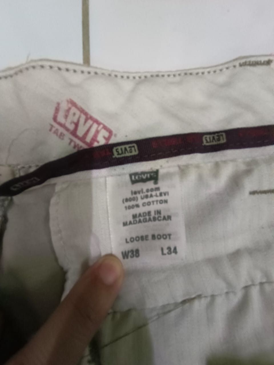 Levi's × Vintage Levis Tab Twills Loose Boot Cut Pants Vintage Size US 33 - 13 Thumbnail