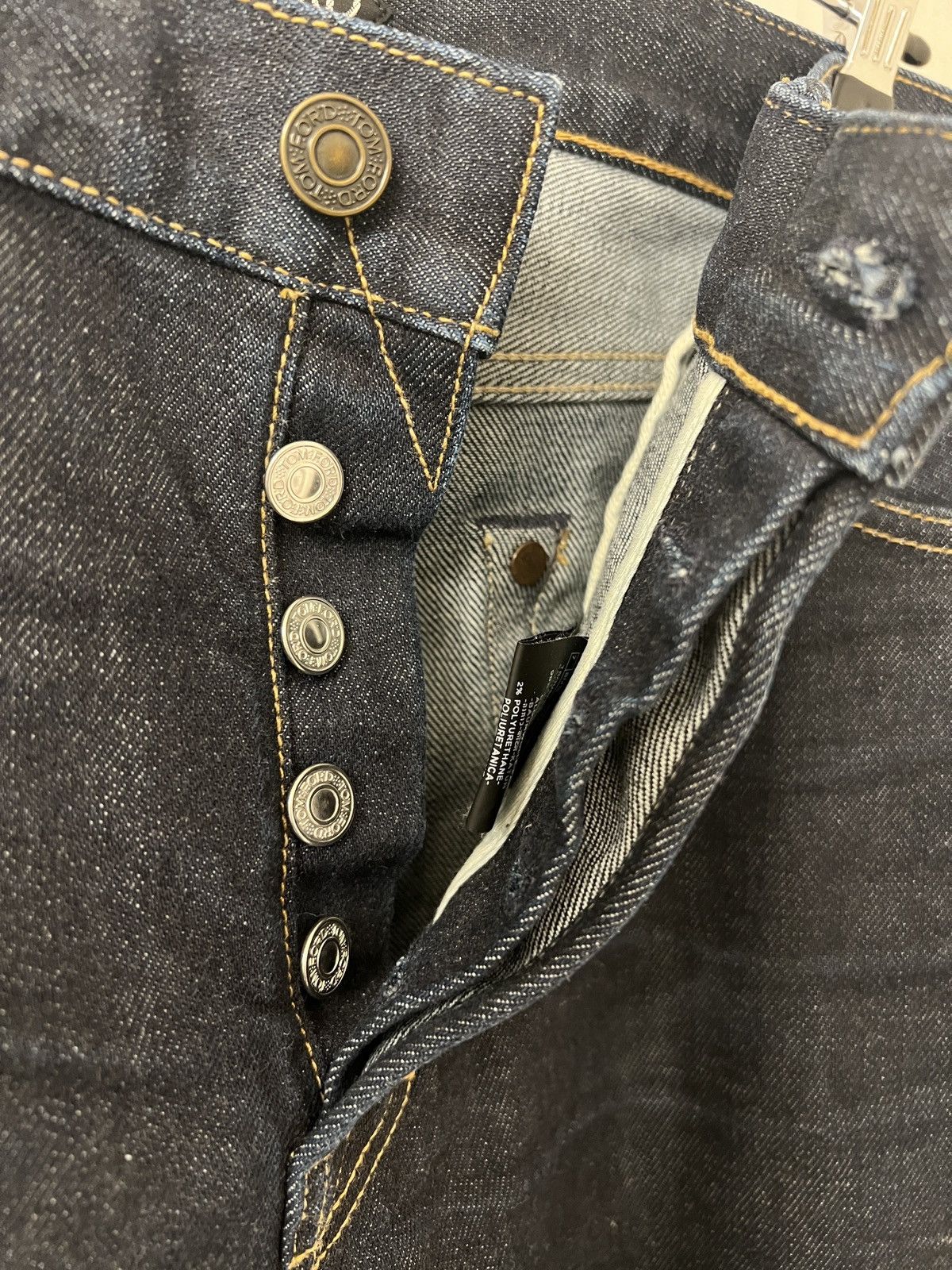 Tom Ford Vintage Tom Ford Raw Indigo Selvedge Jeans 38x30 Made in US Size US 38 / EU 54 - 6 Thumbnail