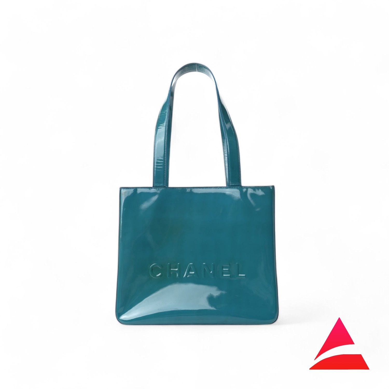 Chanel Chanel - Tote Logo Shoulder Bag Nylon Blue Greenish Size ONE SIZE - 1 Thumbnail