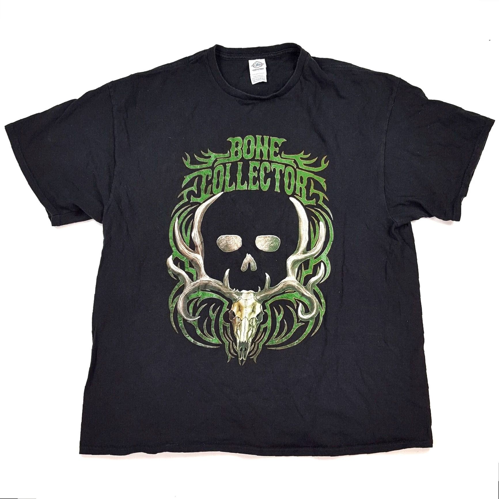 Delta VTG Bone Collector Hunting Y2K 2XL Mens T-Shirt Deer Hunter Outdoor Retro Black Nike-style? Size US XXL / EU 58 / 5 - 2 Thumbnail