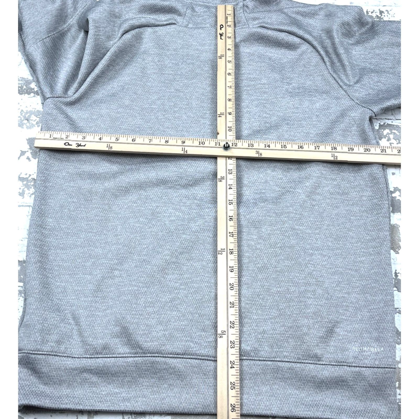 Adidas Adidas Hoodie Men Medium Gray Sweatshirt Pullover Mock Neck Active Logo Pocket Size US M / EU 48-50 / 2 - 7 Thumbnail