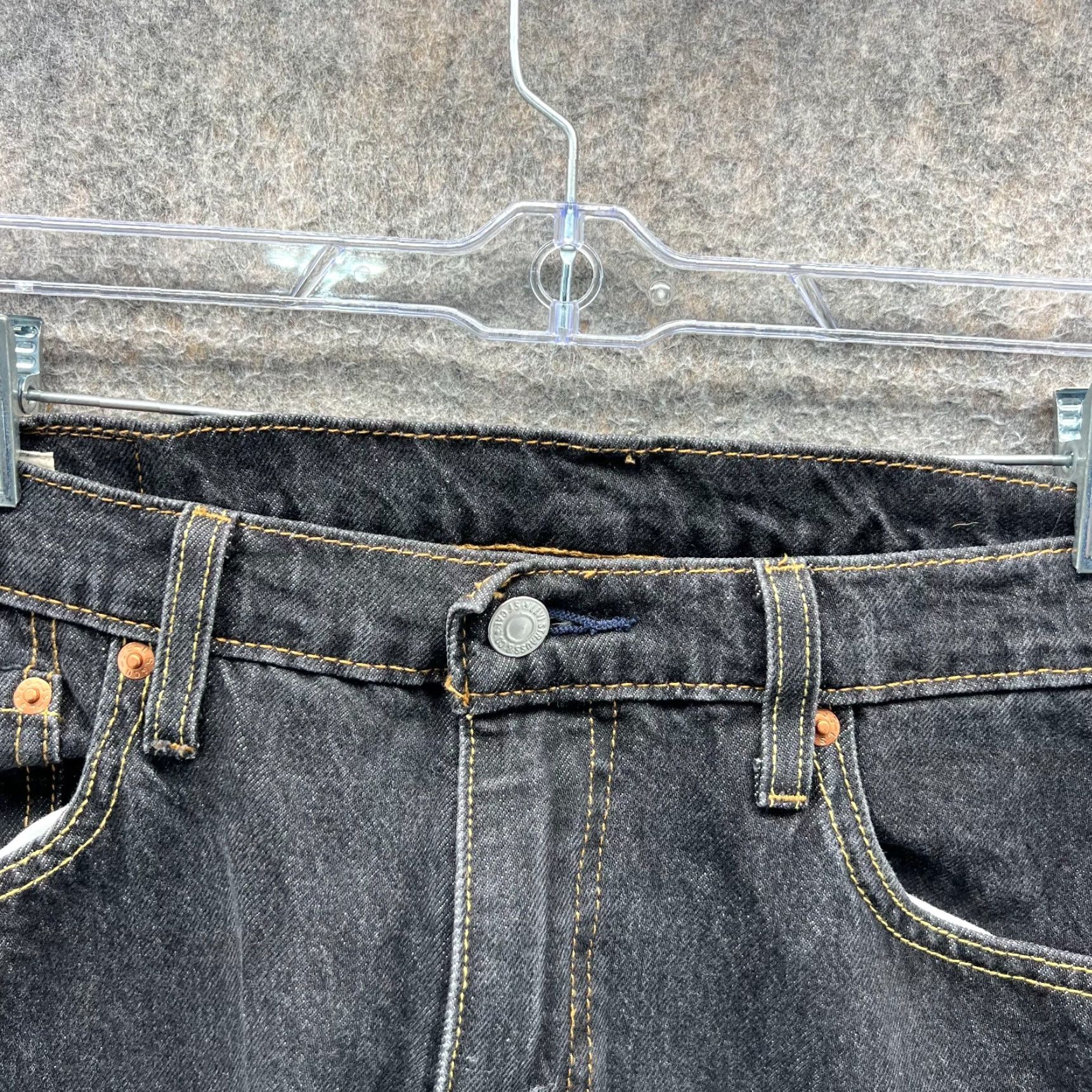 Levi's VINTAGE Levi’s Jeans Mens 36 Denim Straight 5-Pocket Blue Black Stripe Pattern Y2K Men Regular Size 36 Mens Size US 36 / EU 52 - 5 Thumbnail