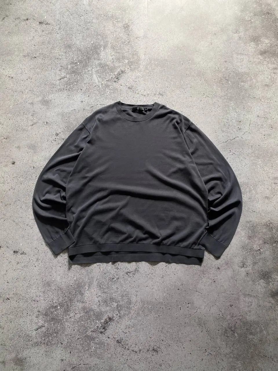Jil Sander × Vintage JIL SANDER x UNIQLO WASH GREY LIGHT CREWNECK SWEATER Size US L / EU 52-54 / 3 - 2 Thumbnail