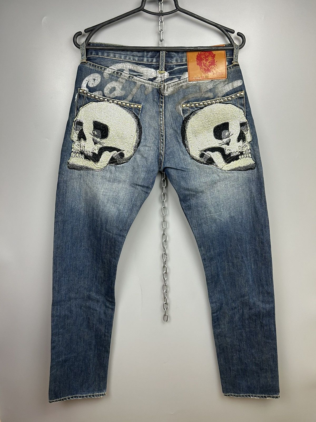 Vintage Ed Hardy Jeans Skull Big Logo