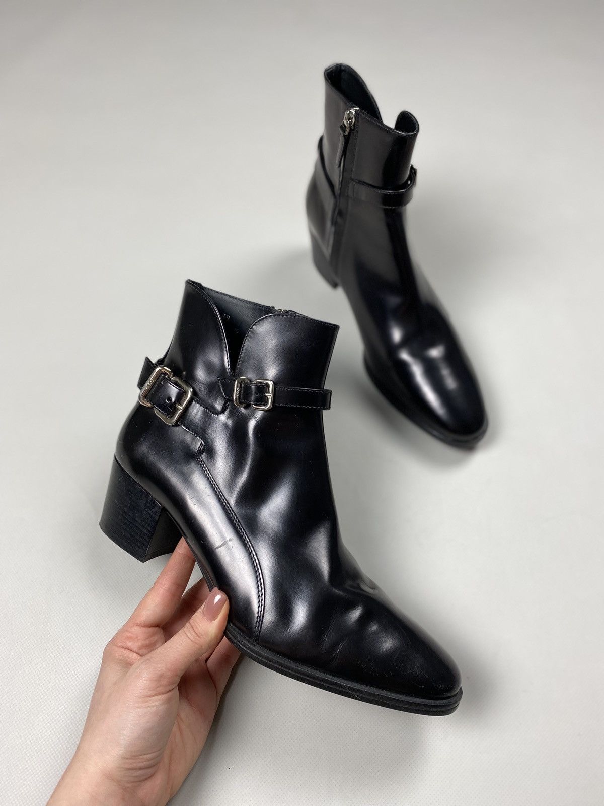 Tod's Tods ladies leather heeled boots shoes size 39 Size US 9 / IT 39 - 3 Thumbnail