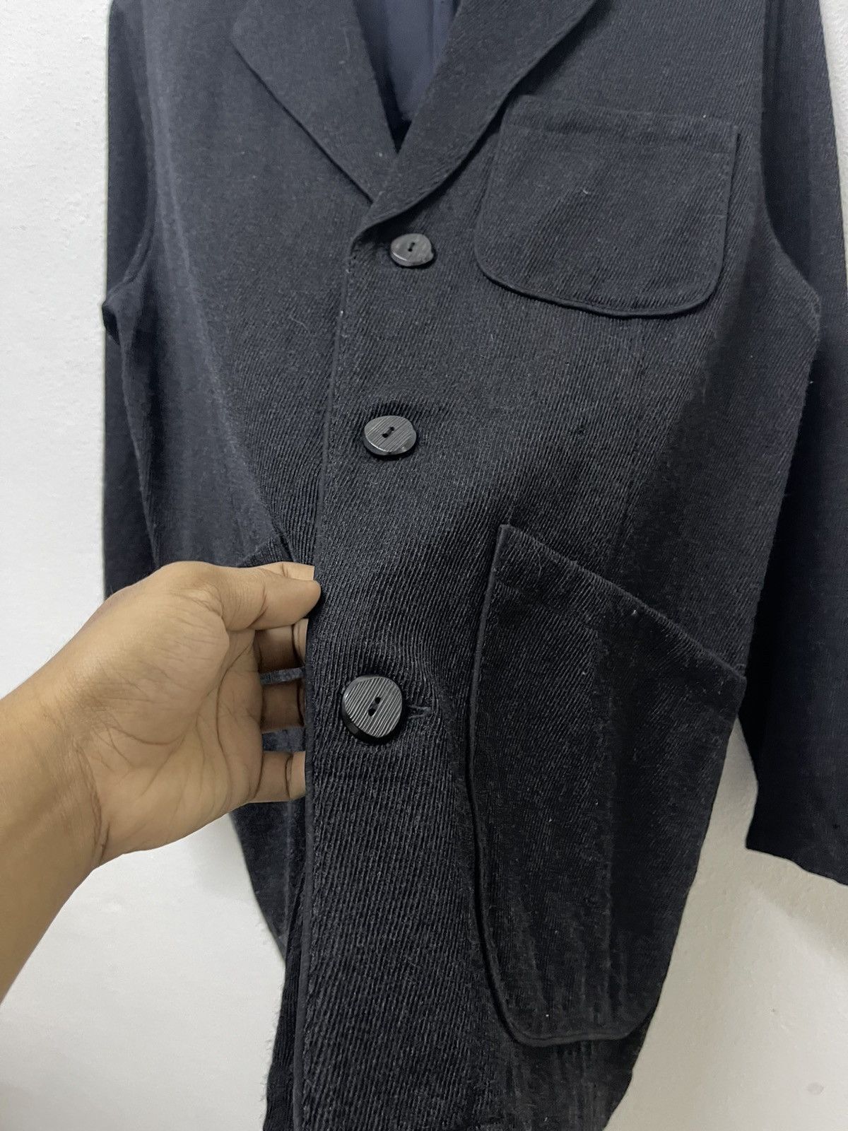 Yohji Yamamoto 1990 YOHJI YAMAMOTO Y’S FOR LIVING DOUBLE BREAST WOOL JACKET Size US M / EU 48-50 / 2 - 9 Thumbnail