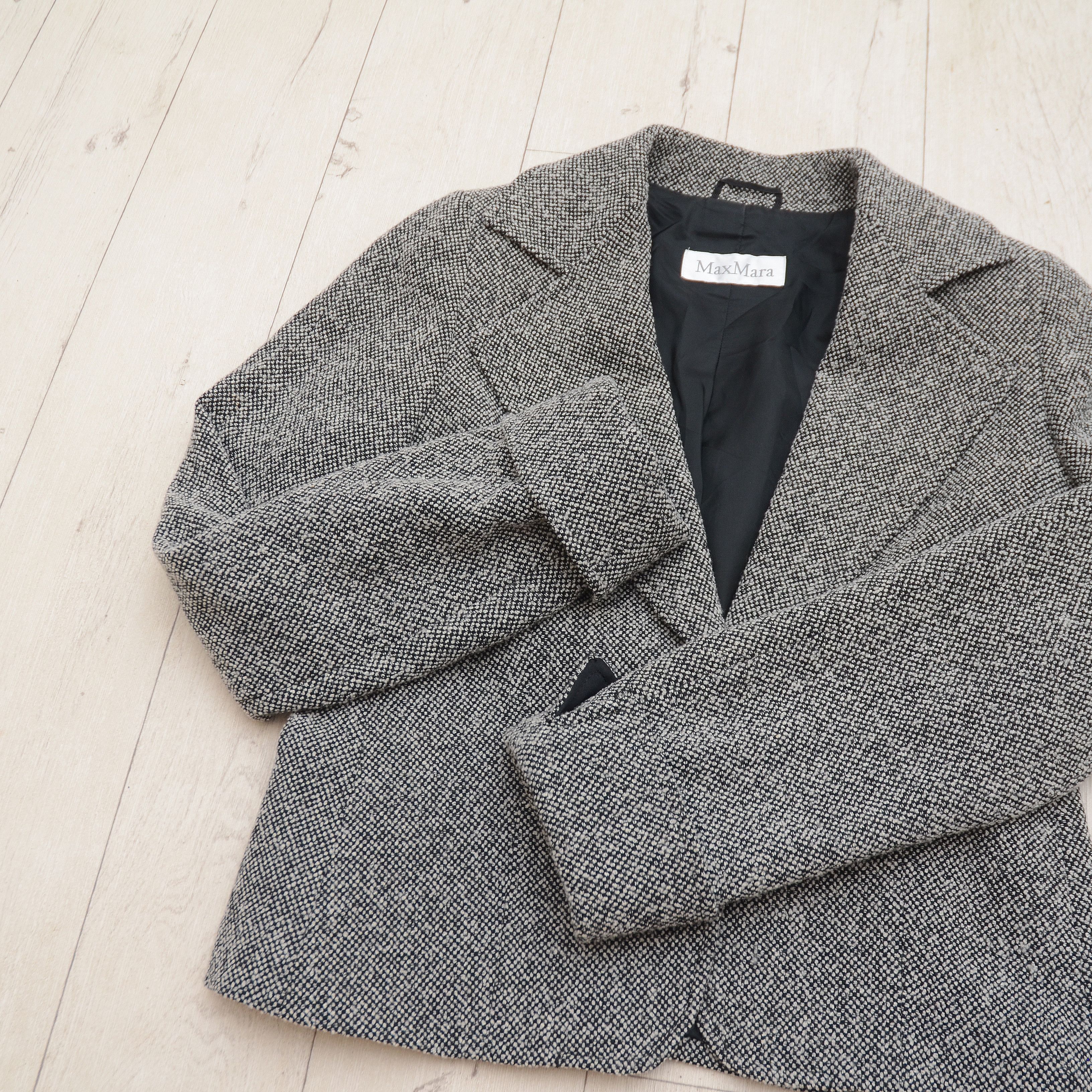 Max Mara Vintage Max Mara Wool Coat Blazer Gray Elegant Fashion Size XL / US 12-14 / IT 48-50 - 6 Thumbnail