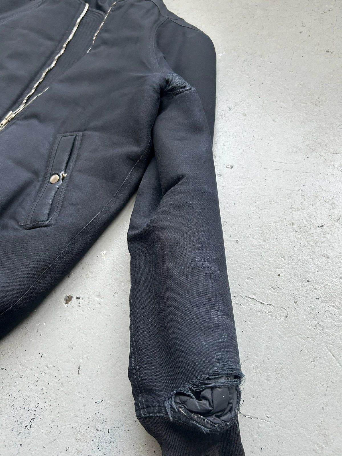 Rick Owens Rick Owens FW14 MOODY Runway Sample Silk Down Bomber Jacket Size US M / EU 48-50 / 2 - 7 Thumbnail
