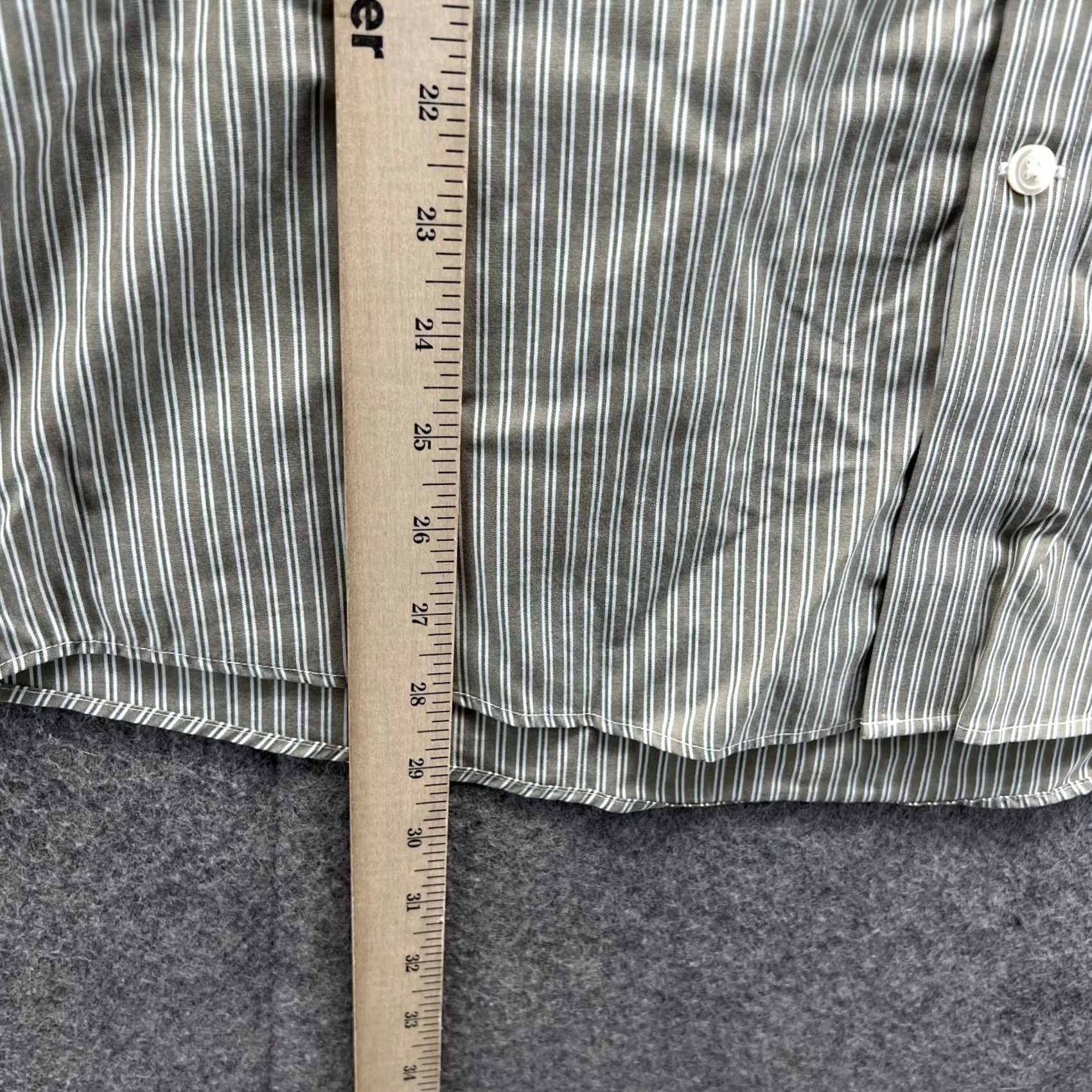 Eddie Bauer VINTAGE Eddie Bauer Shirt Men Medium Green Striped Button-Down Wrinkle Resistant Size US M / EU 48-50 / 2 - 6 Thumbnail