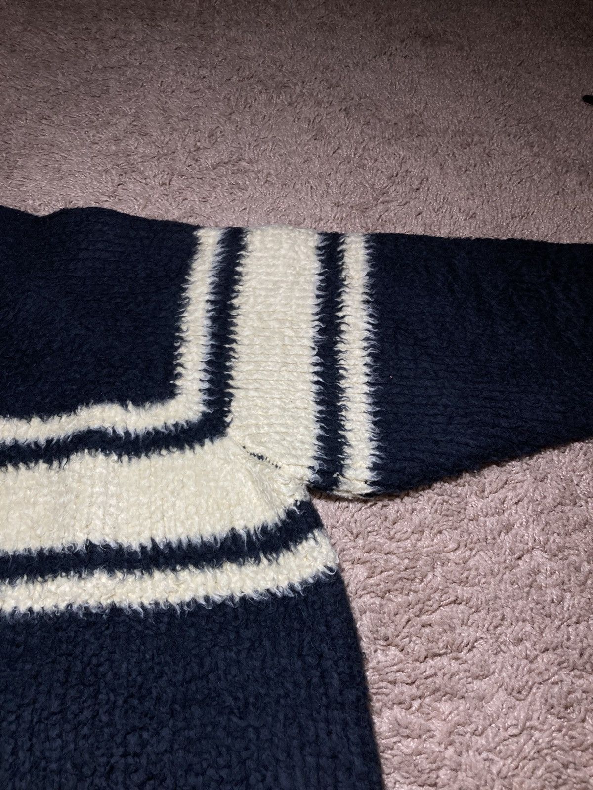 Celine AW21 Celine Striped Oversized Boxy Sweater 2021 Teen Knight Size US M / EU 48-50 / 2 - 4 Thumbnail