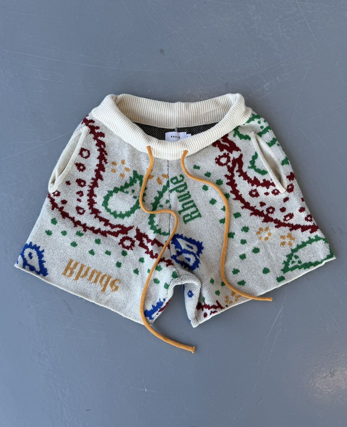 Rhude RHUDE Cashmere Bandana Shorts (Small) Size US 29 - 1 Thumbnail
