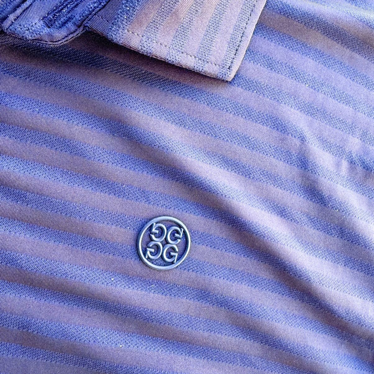 G/FORE G Fore Golf Polo Shirt Men Size 2XL Navy Blue Stripesd Size US XXL / EU 58 / 5 - 3 Thumbnail