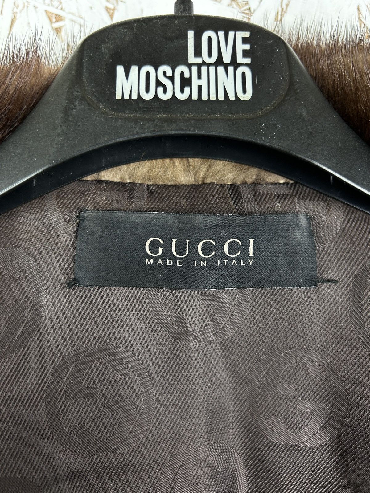 Gucci Gucci Tom Ford Brown Leather/Fur GG Leather Belt Jacket 40 Size S / US 4 / IT 40 - 18 Thumbnail