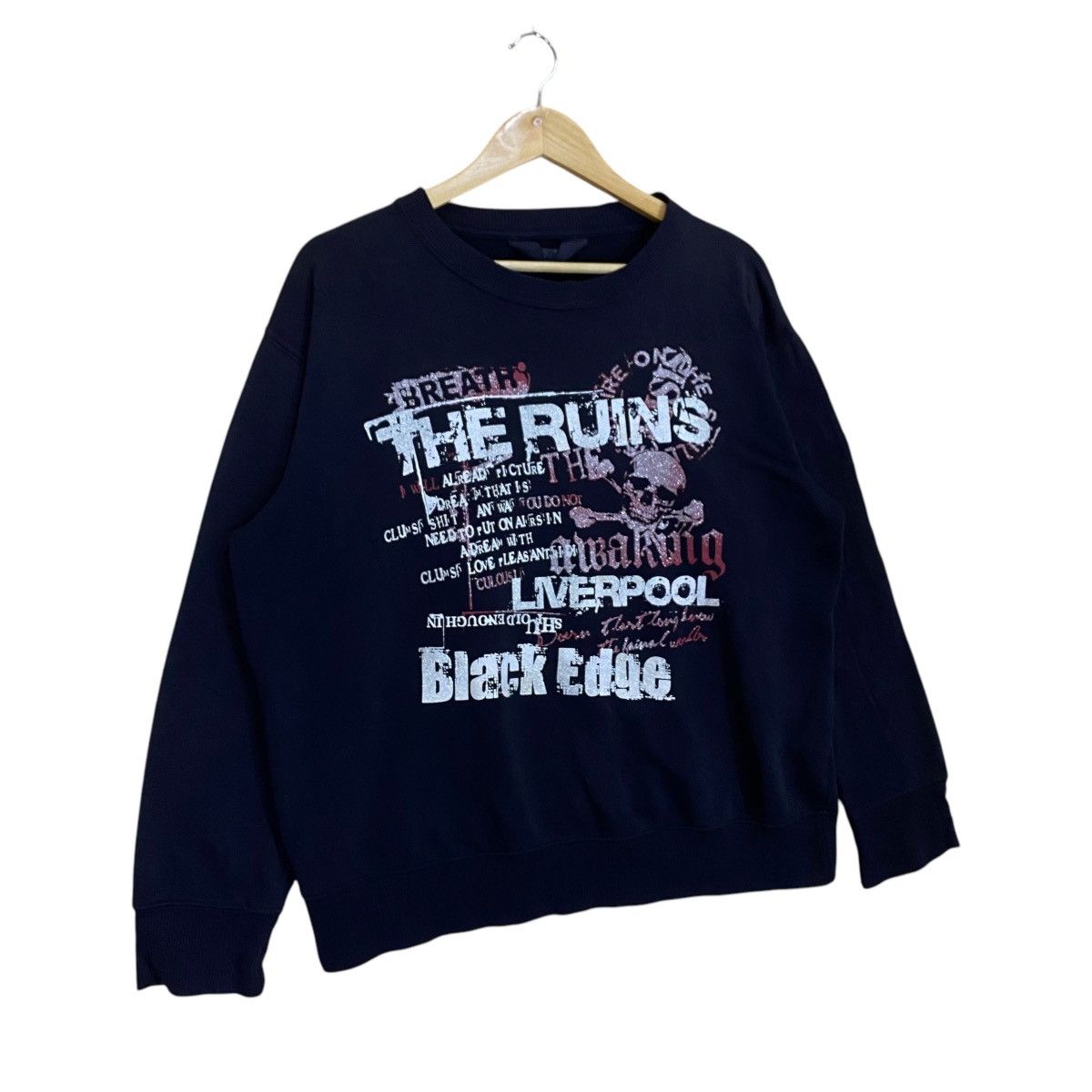If Six Was Nine × Japanese Brand × Vintage The Run A Making Liverpool Black Edge Crewneck Sweatshirt Size US L / EU 52-54 / 3 - 2 Thumbnail
