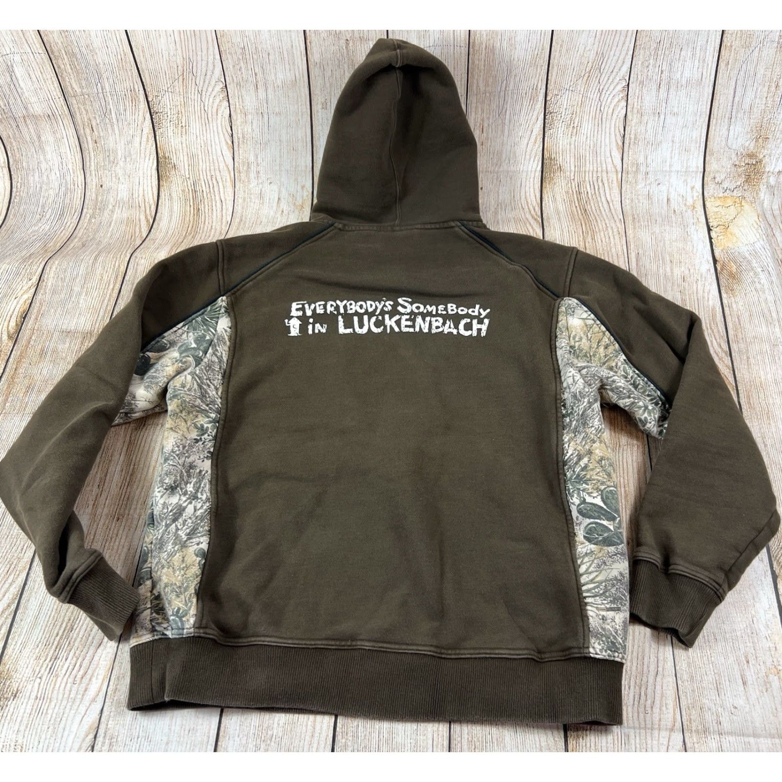 Vintage Game Guard Hoodie Pullover Sweatshirt L Brown Outdoor Classic Hooded Pockets Fleece Men size Large Texas Luckenbach 90s Size US L / EU 52-54 / 3 - 2 Thumbnail