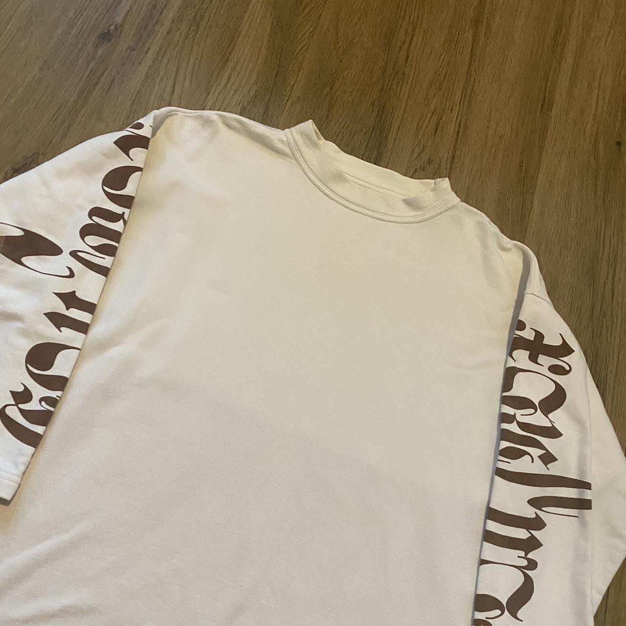 Other Cream and brown long sleeve shirt Rap Hip Hop Size US L / EU 52-54 / 3 - 4 Thumbnail