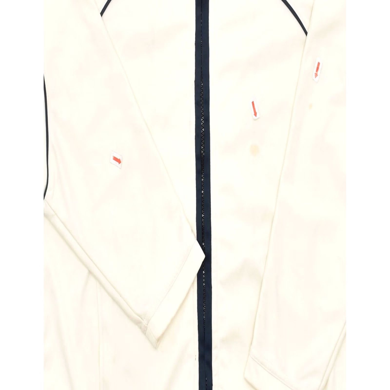 Asics ASICS Womens Tracksuit Top Jacket Large White Polyester Size L / US 10 / IT 46 - 3 Thumbnail