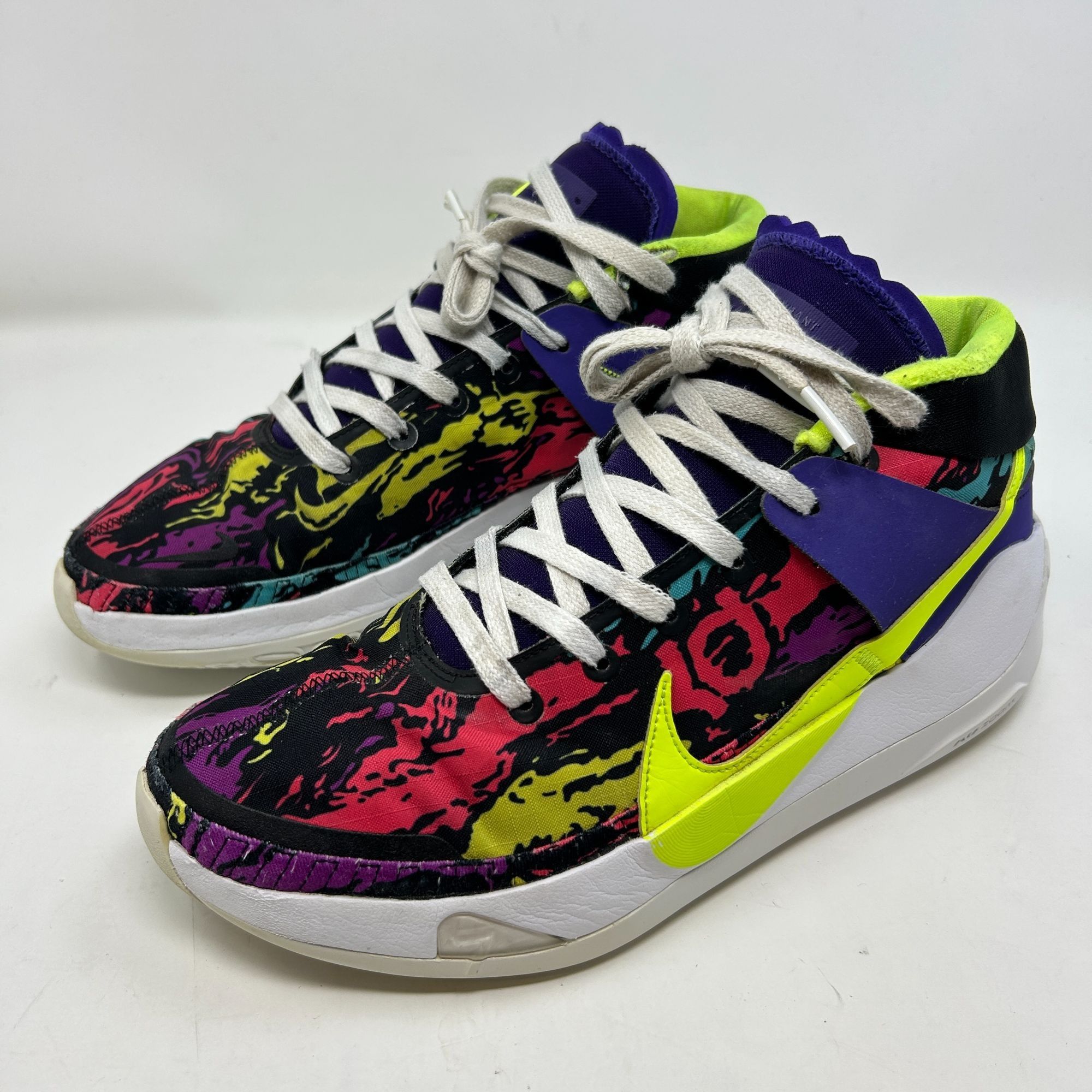 Nike Nike Air Zoom KD Basketball Sneakers Multicolor Neon Accents Size US 11.5 / EU 44-45 - 7 Thumbnail