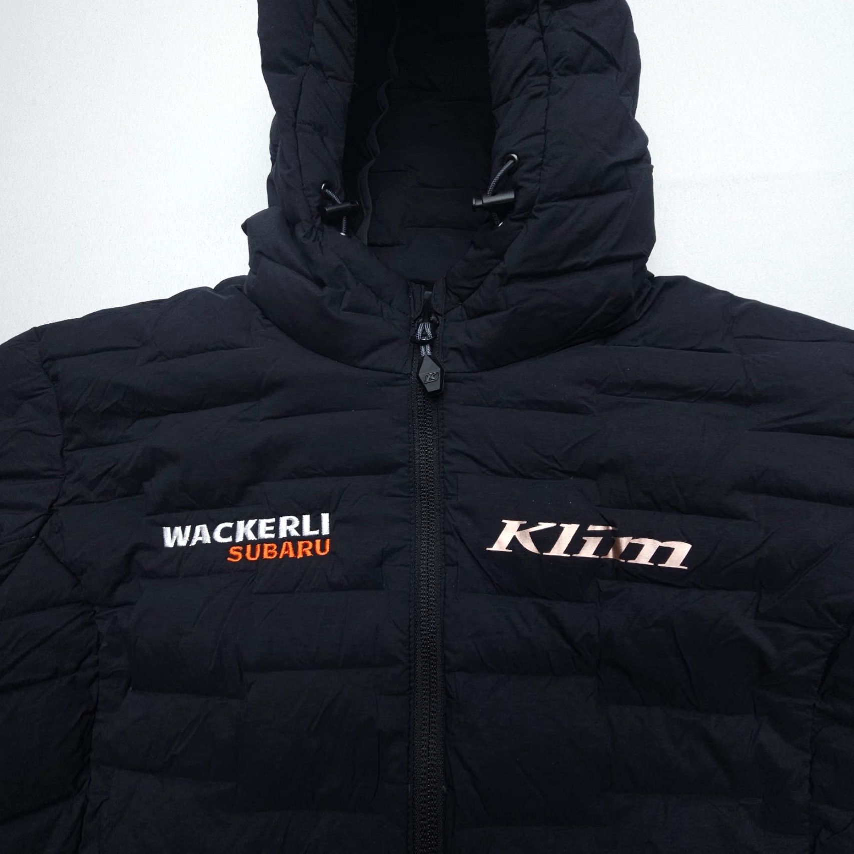Vintage Klim Luna Stretch Down Insulated Hooded Jacket Black Zip Size Small Car Logos Women Mid-Length Puffer Jacket Size S / US 4 / IT 40 - 5 Thumbnail