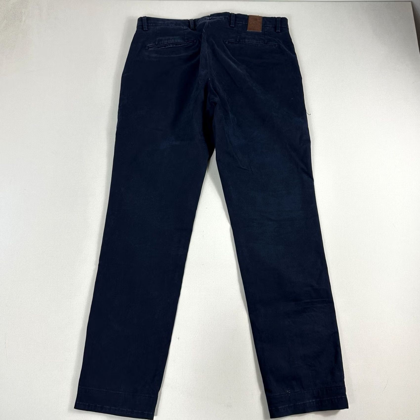 Vintage Valditaro Sartoria Blue Cotton Chinos Pants Italy Made Mens 48 Straight Leg Pants Chino Men 48 Blue Regular Size US 32 / EU 48 - 2 Thumbnail