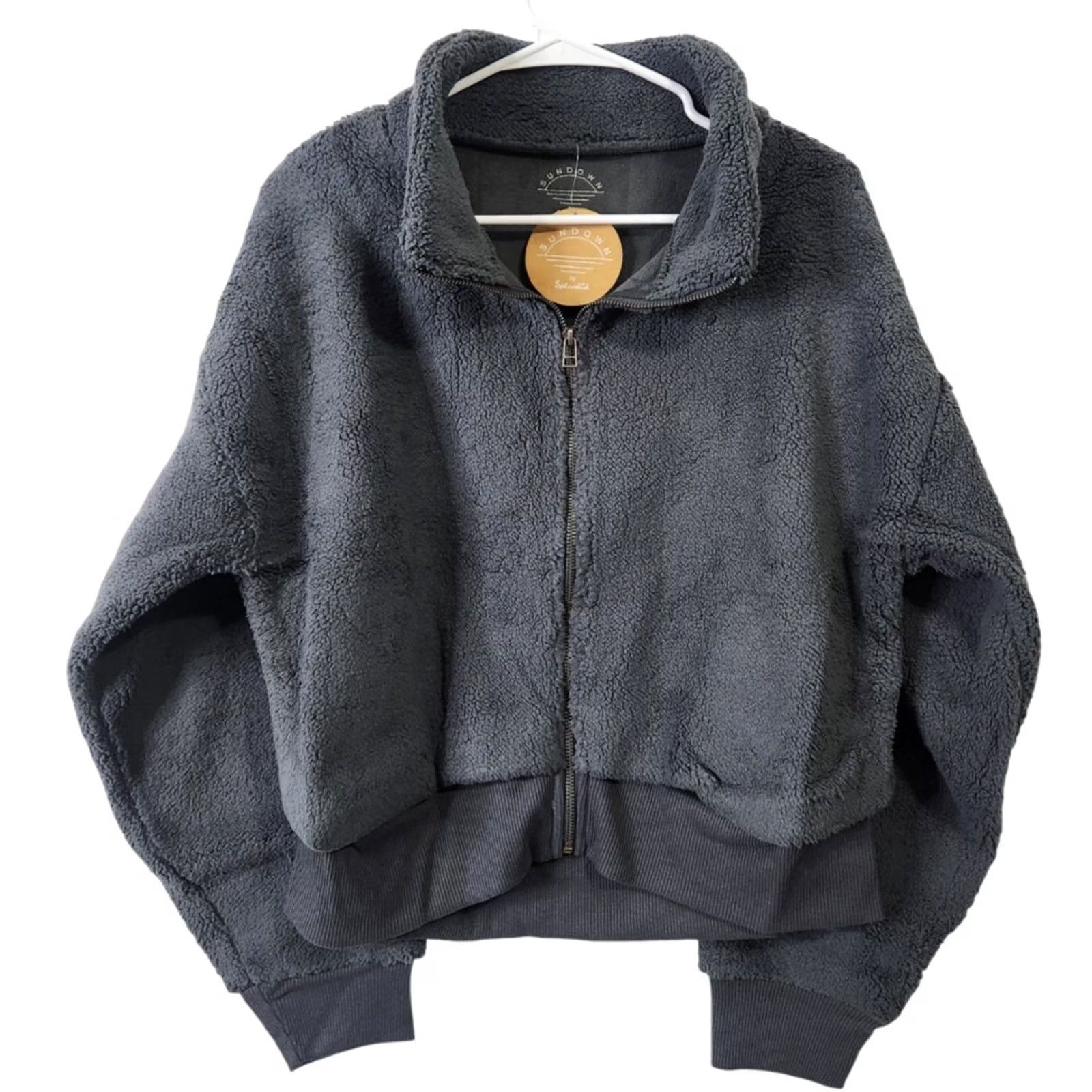 Splendid Sundown by Splendid Jacket Womens L Full Zip Gray Size L / US 10 / IT 46 - 2 Thumbnail