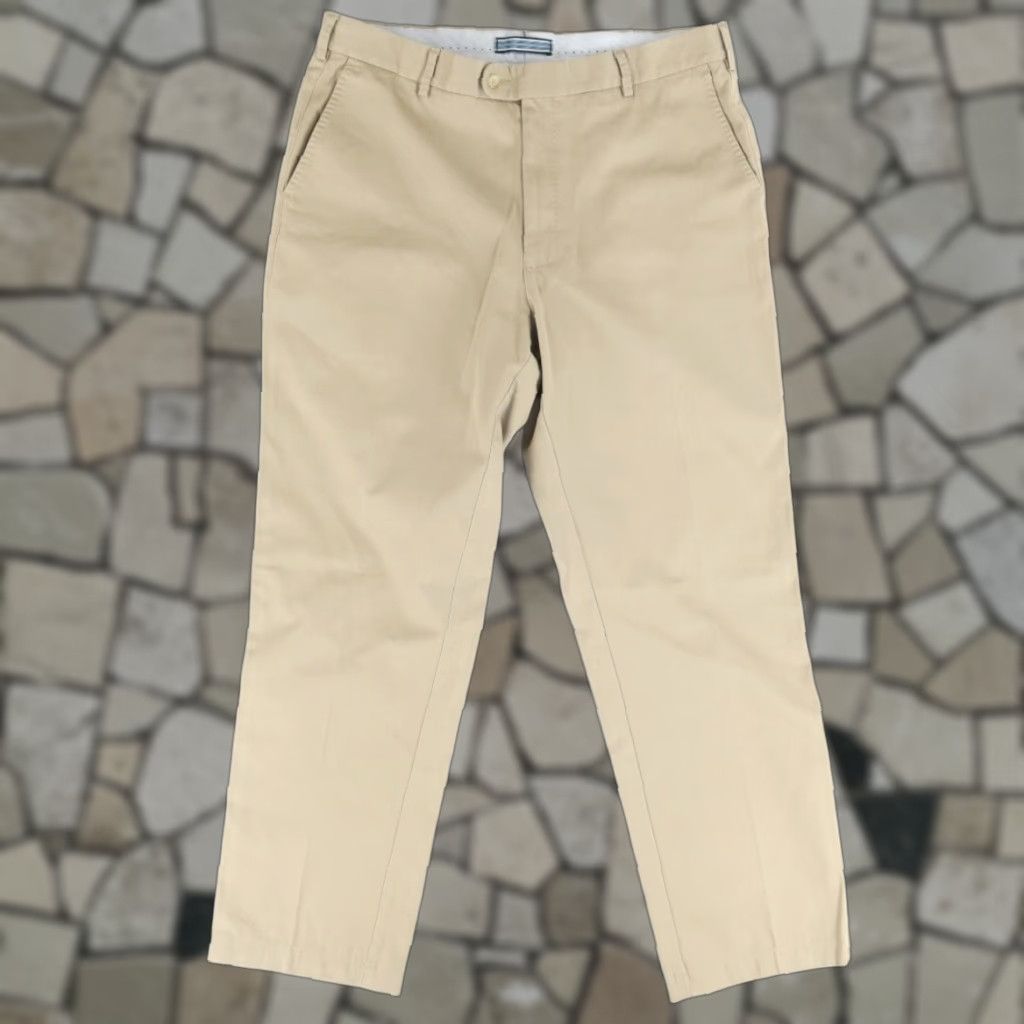 Peter Millar Peter Millar Pima Cotton Khaki Chino Pants Beige 36 Men's Regular Fit Inseam 30in Color Beige Stonewashed? Size US 36 / EU 52 - 1 Thumbnail