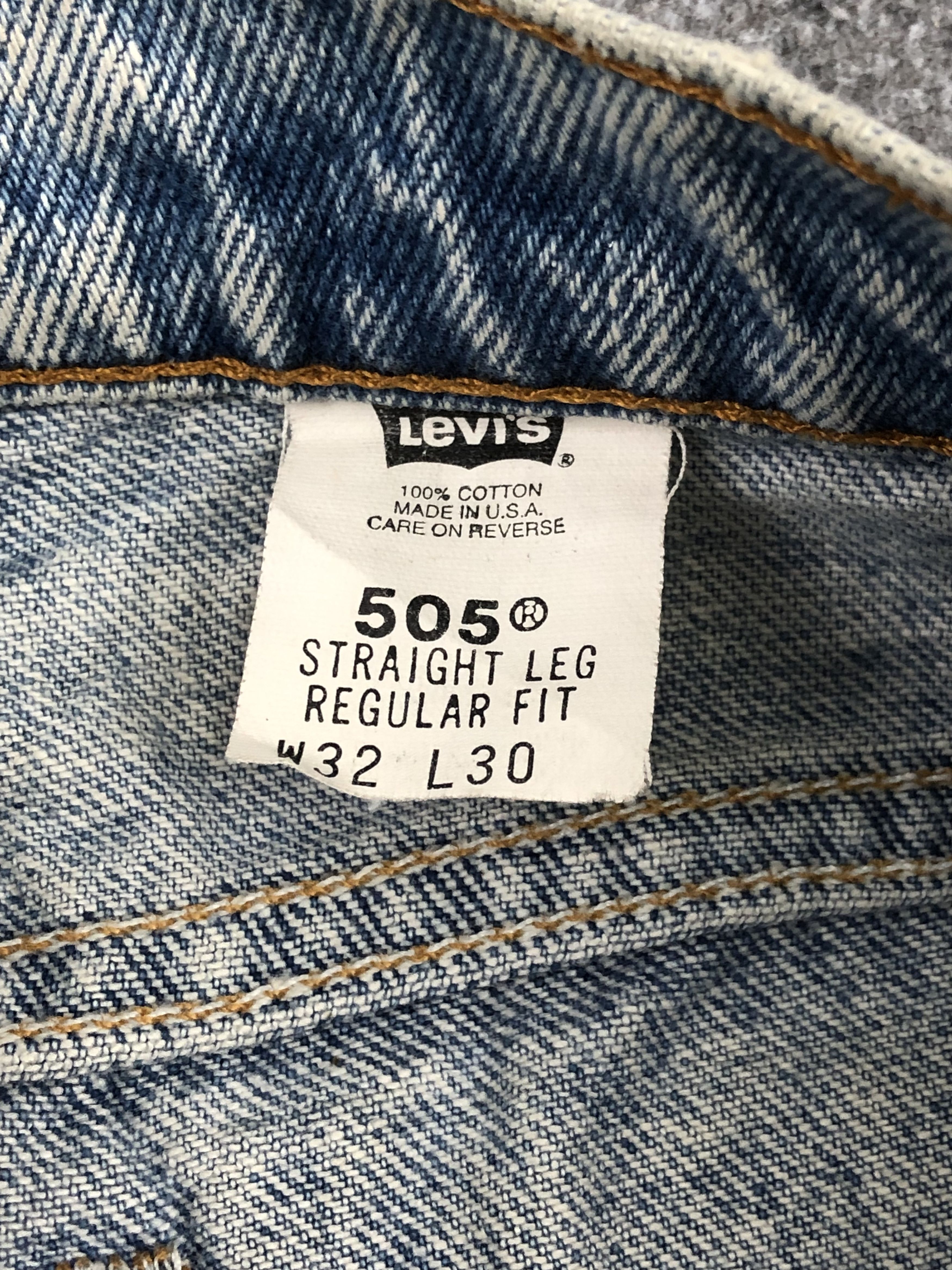 Levi's Vintage 90s Levis 505 Light Washed Jeans DPP0214 Size US 30 / EU 46 - 7 Thumbnail
