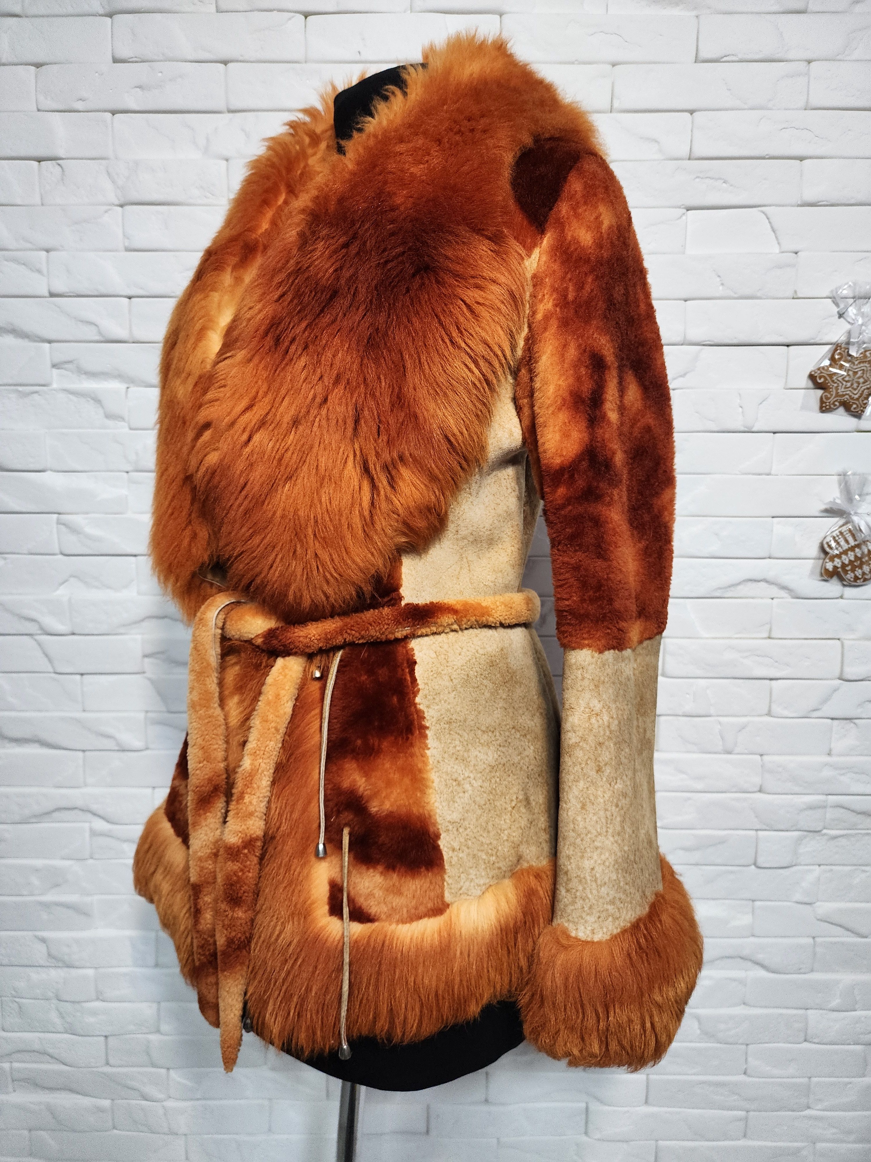 Furla Brown Sheepskin Coat: Double-Sided Goat Fur Coat. Size M / US 6-8 / IT 42-44 - 2 Thumbnail