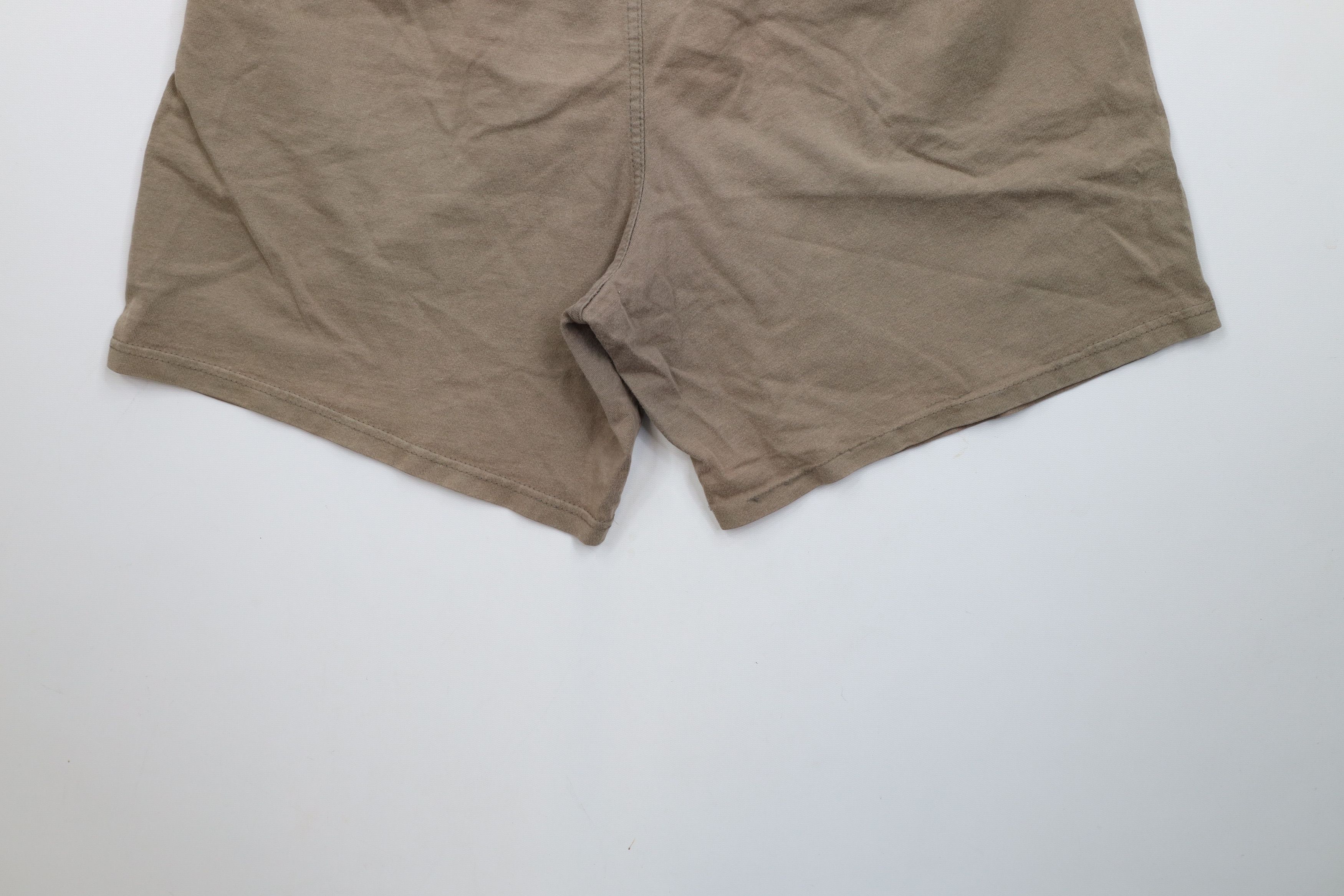 Vintage Vintage Streetwear Blank Above Knee Cotton Shorts Beige Size US 34 / EU 50 - 14 Thumbnail