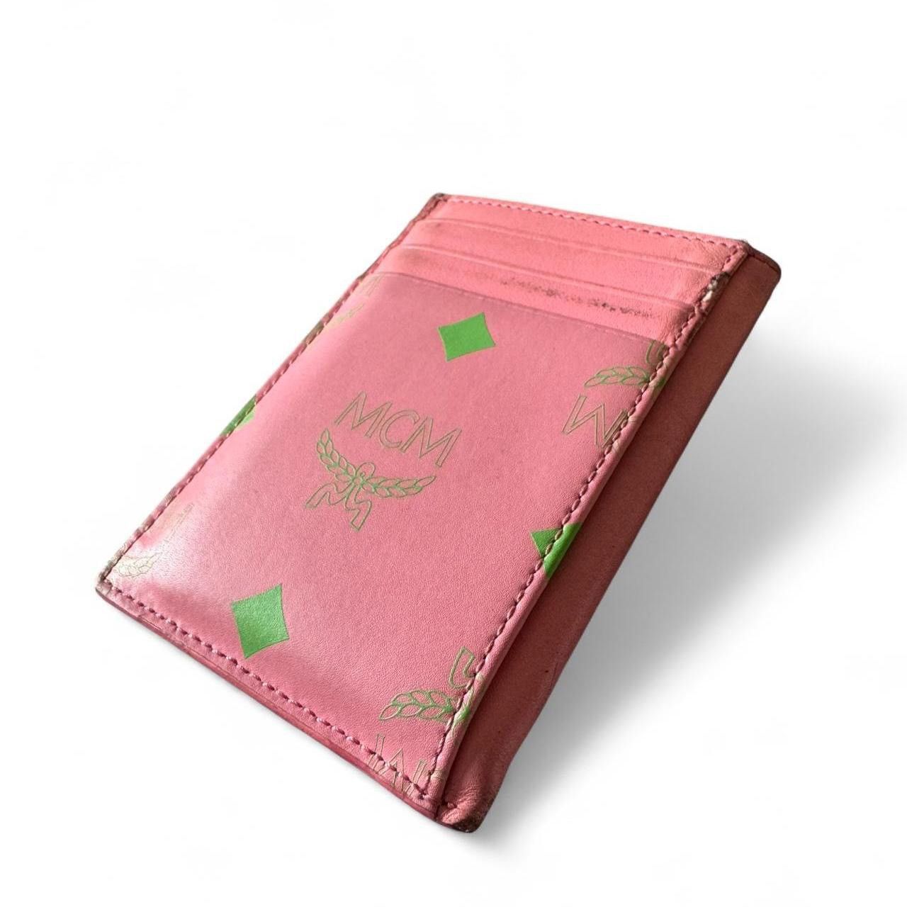 MCM Pink / Green Spacious Cardholder Size ONE SIZE - 1 Thumbnail