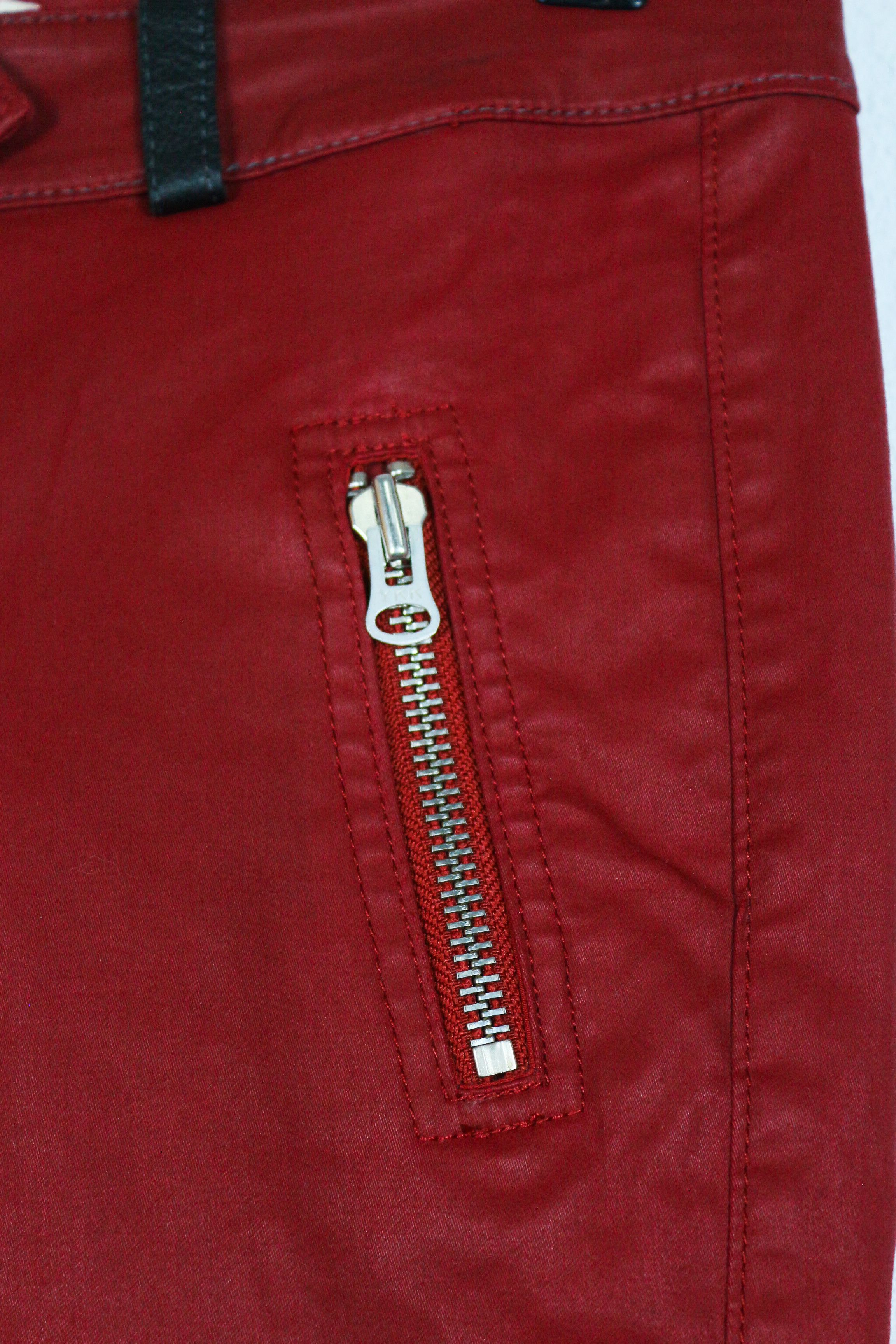 H&M × Isabel Marant Isabel Marant x H&M Red Biker Moto Pants Avant Garde Y2K Size 28" / US 6 / IT 42 - 5 Thumbnail