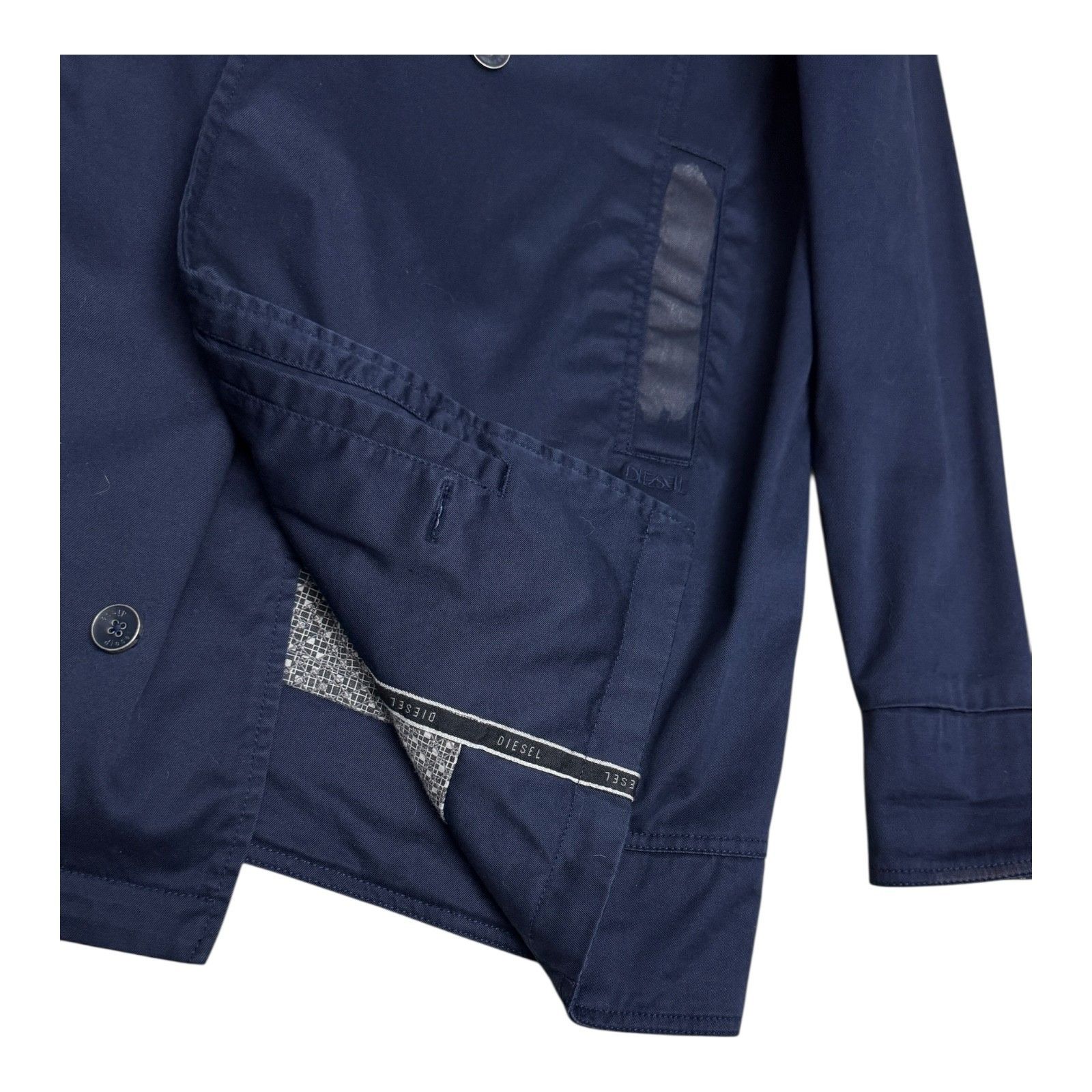 Diesel DIESEL Luxury Designer Cotton Light Trench Jacket Large Size L / US 10 / IT 46 - 10 Thumbnail