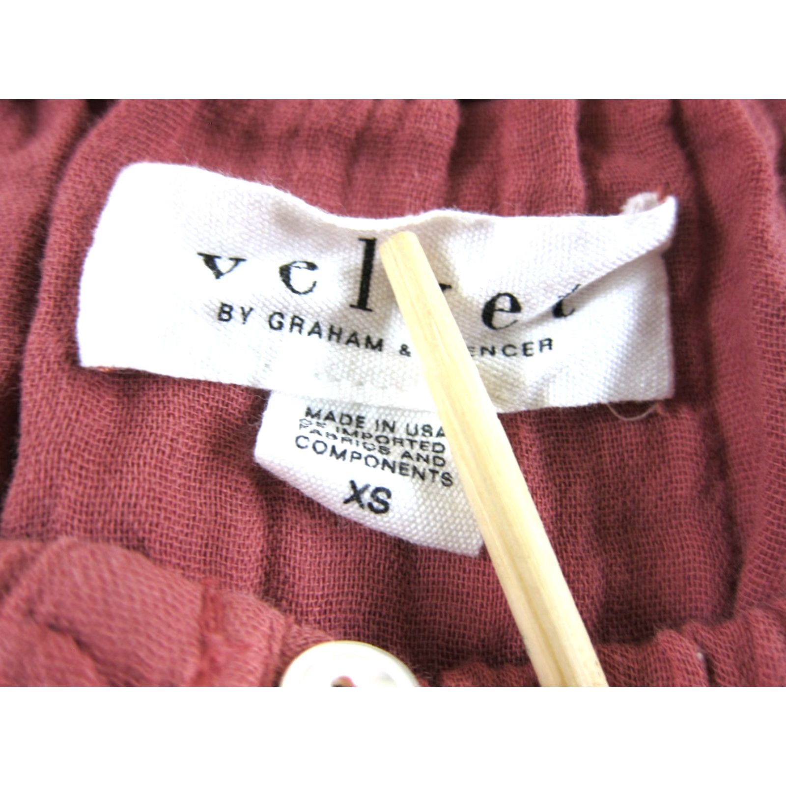 Velvet Velvet Graham & Spencer 100% Cotton Gauze Pink Pocket 3/4 Sleeve Smock Dress XS Shirt Dress Womens Pink Pocket 3/4 Sleeve Velvet Graham & Spencer Size XS / US 0-2 / IT 36-38 - 3 Thumbnail