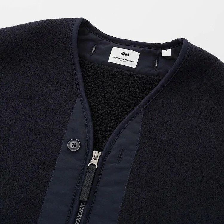 Engineered Garments 🔥 Engineered Garments x Uniqlo Fleece Collarless Coat Size US L / EU 52-54 / 3 - 3 Thumbnail