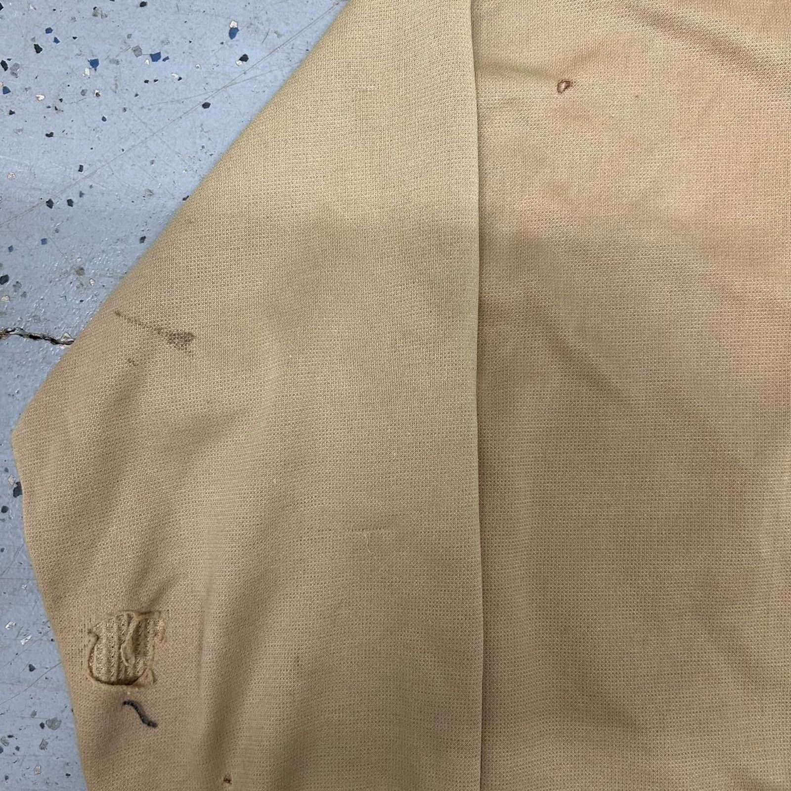 Other VTG 70s/80s Khaki zip-up hoodie with a worn distressed look Size US L / EU 52-54 / 3 - 6 Thumbnail