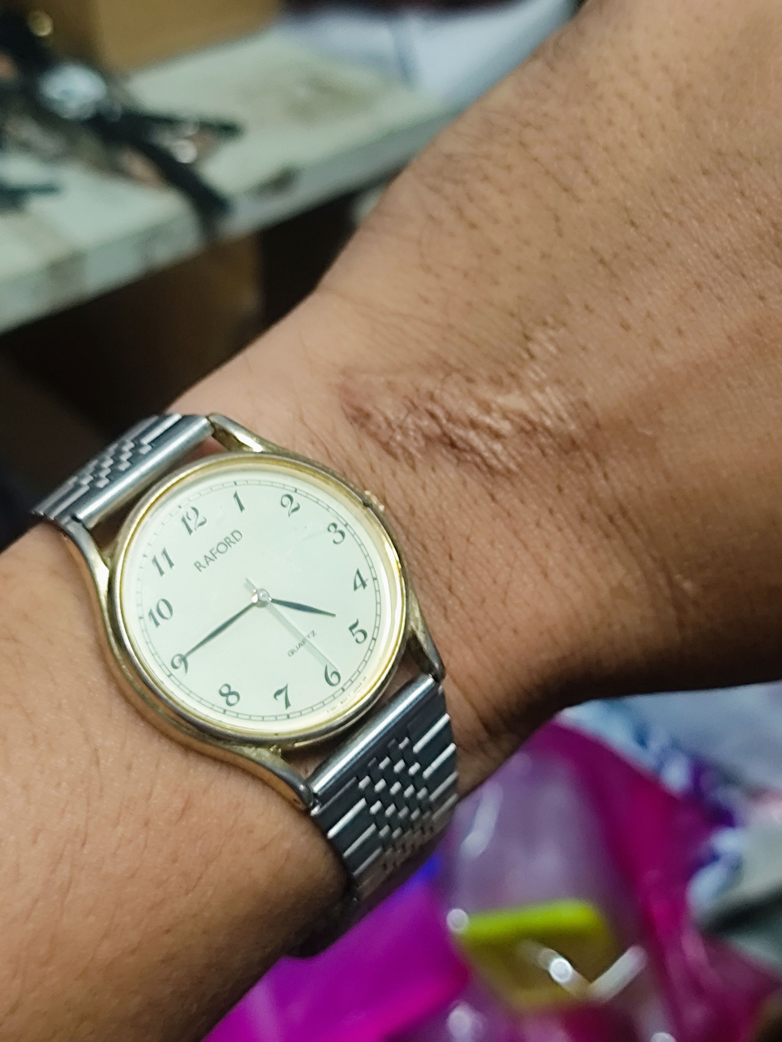 Vintage Vintage 💥 RAFORD QUARTZ JAPAN WATCH (ALL STAINLESS STEEL) Size ONE SIZE - 4 Thumbnail