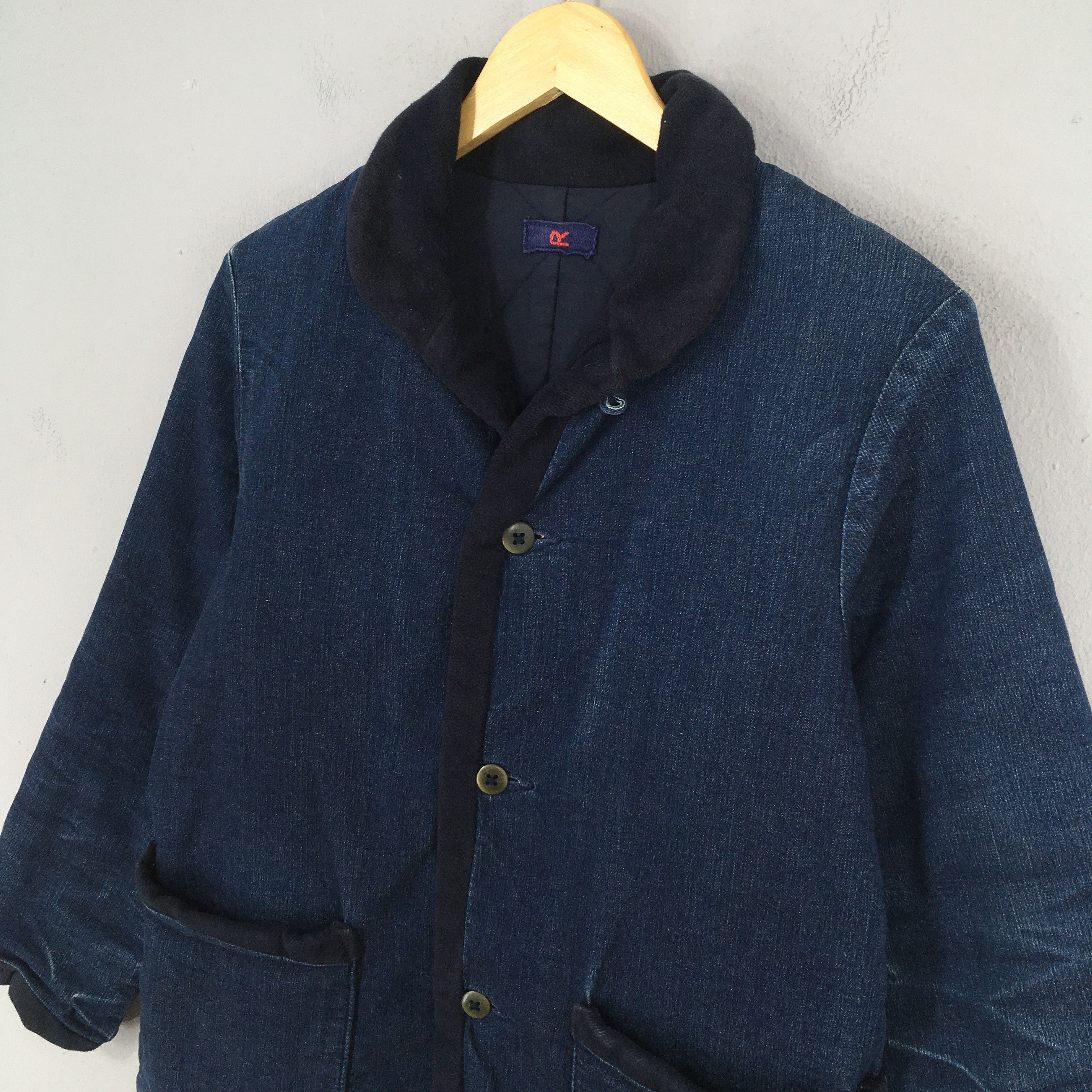 45rpm Vintage 45 RPM Japan Usn Shawl Collar Button Jacket Small Size US S / EU 44-46 / 1 - 4 Thumbnail
