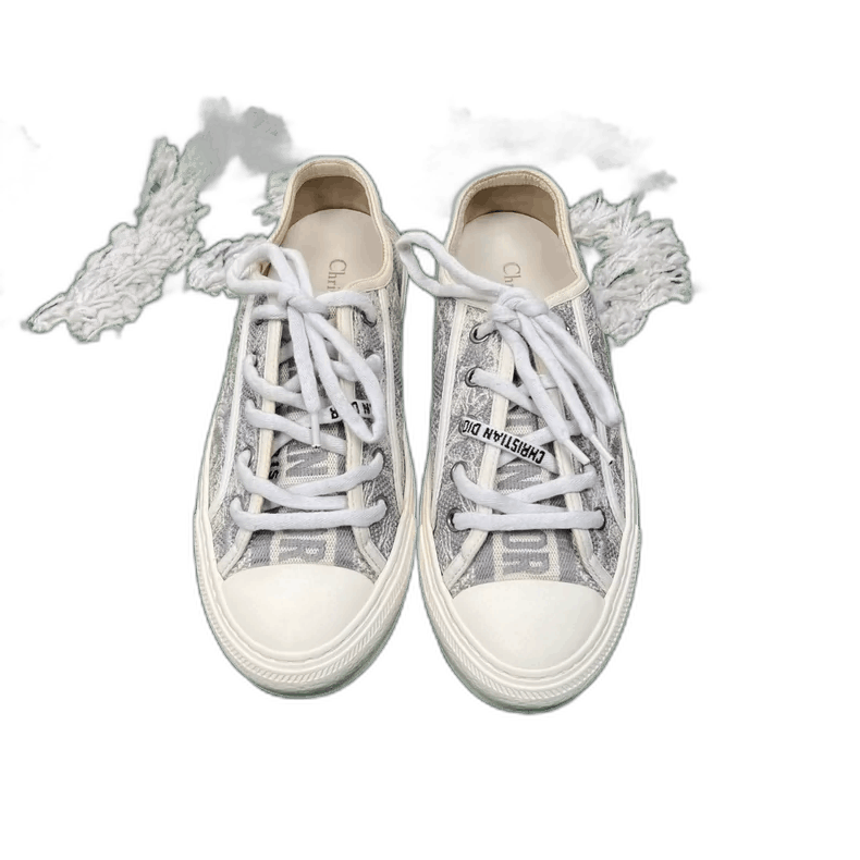Dior Dior Canvas Sneakers with Embroidery Size US 7.5 / EU 40-41 - 1 Thumbnail