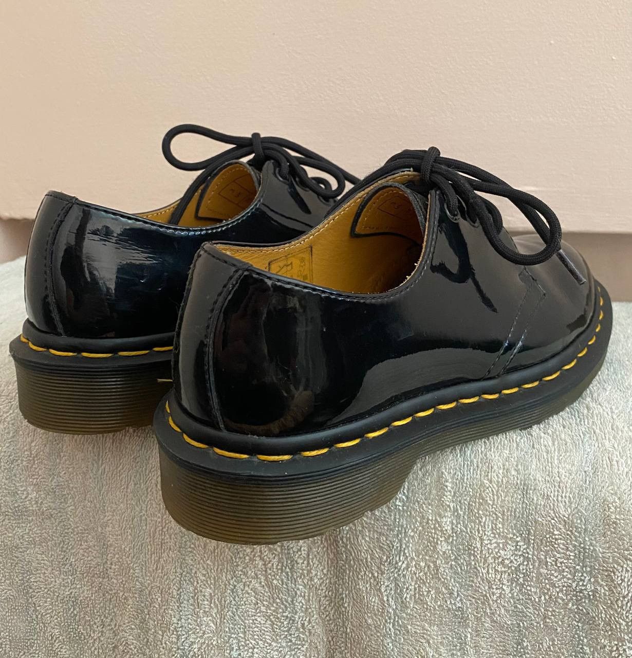Dr. Martens × Vintage 🔥 Dr. Martens 1461 Classic Black Patent Leather Oxford Size US 6 / IT 36 - 9 Thumbnail